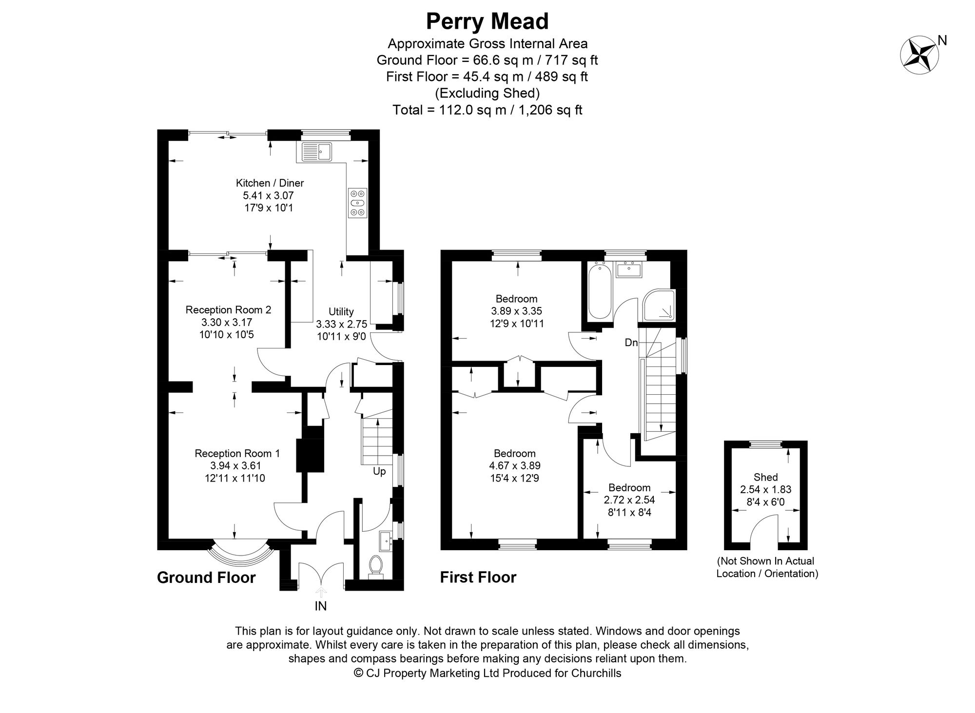 3 Perry Mead, Bushey floorplan
