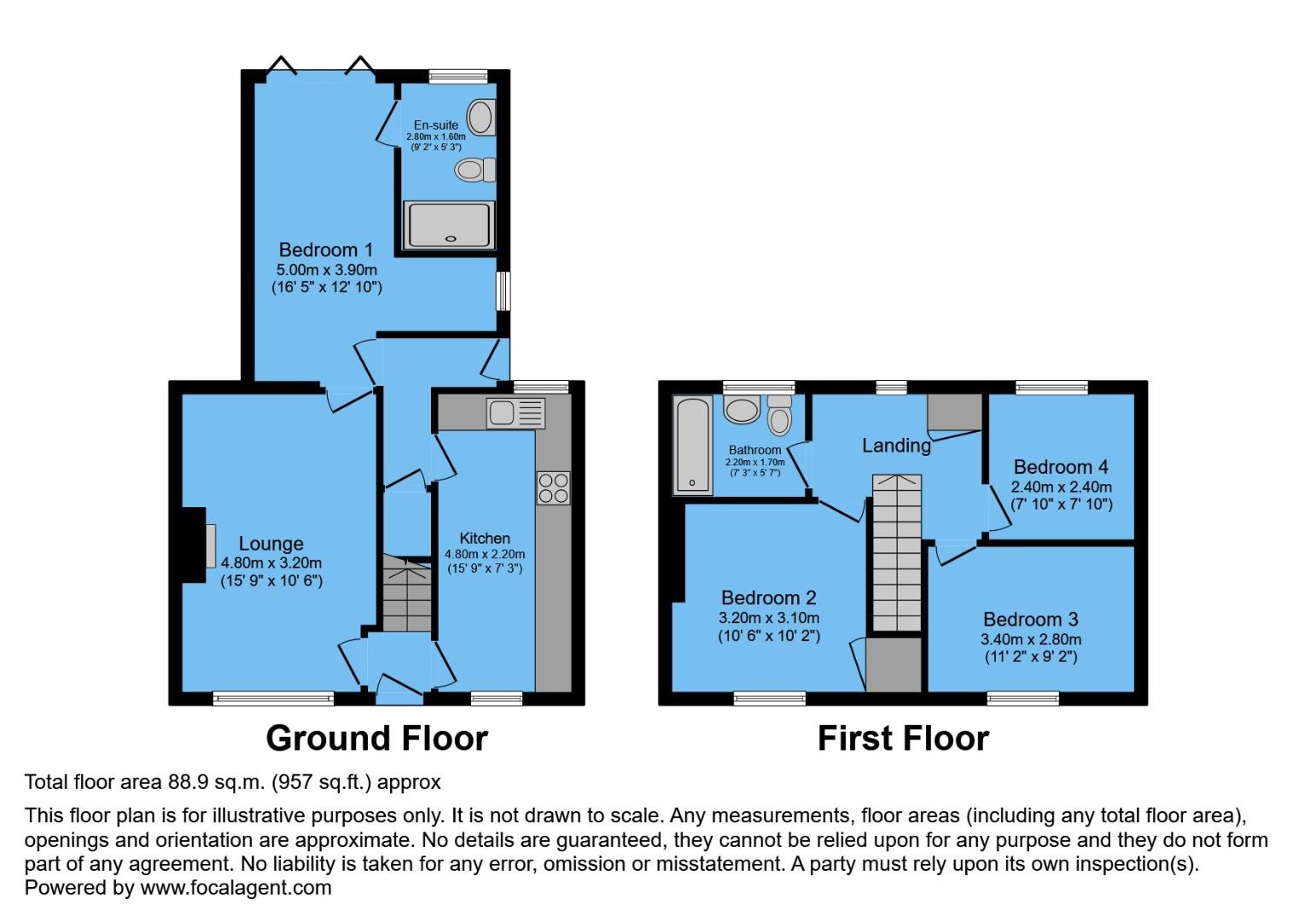 61, Devonshire Avenue North, Chesterfield floorplan