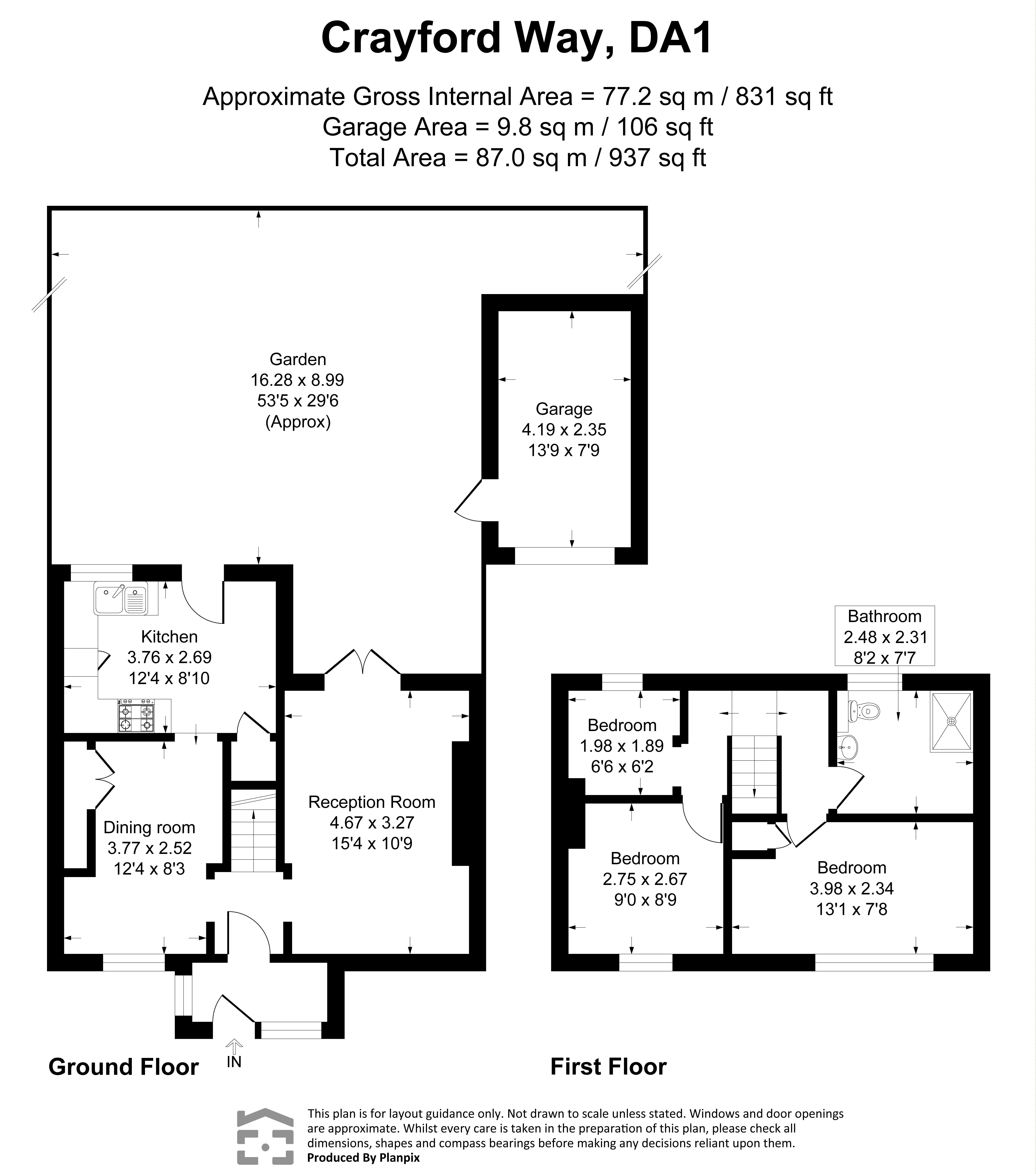 35, Crayford Way, Dartford floorplan