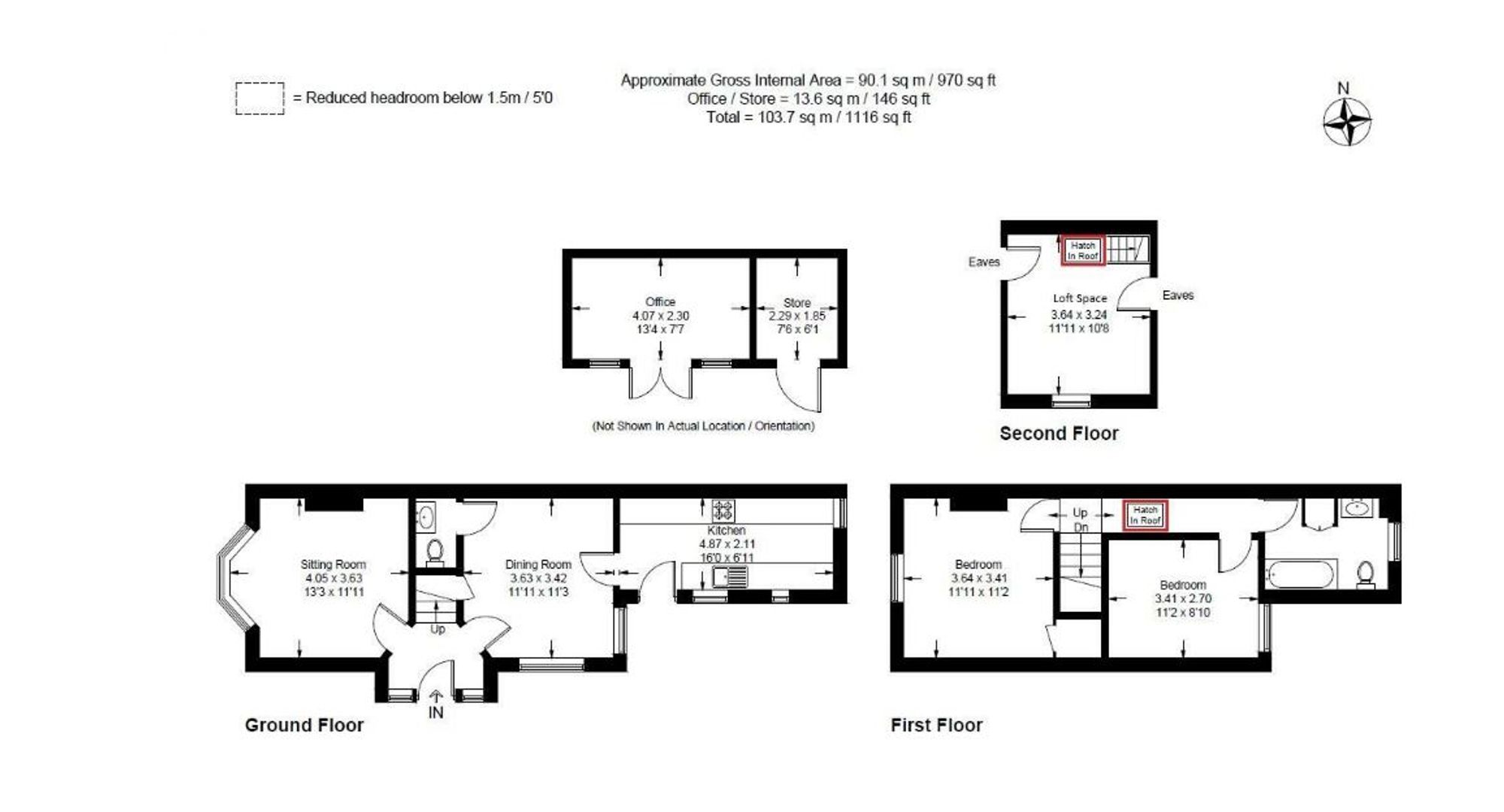 Gladstone Road, Ashtead KT21, 2 bedroom semidetached house for sale
