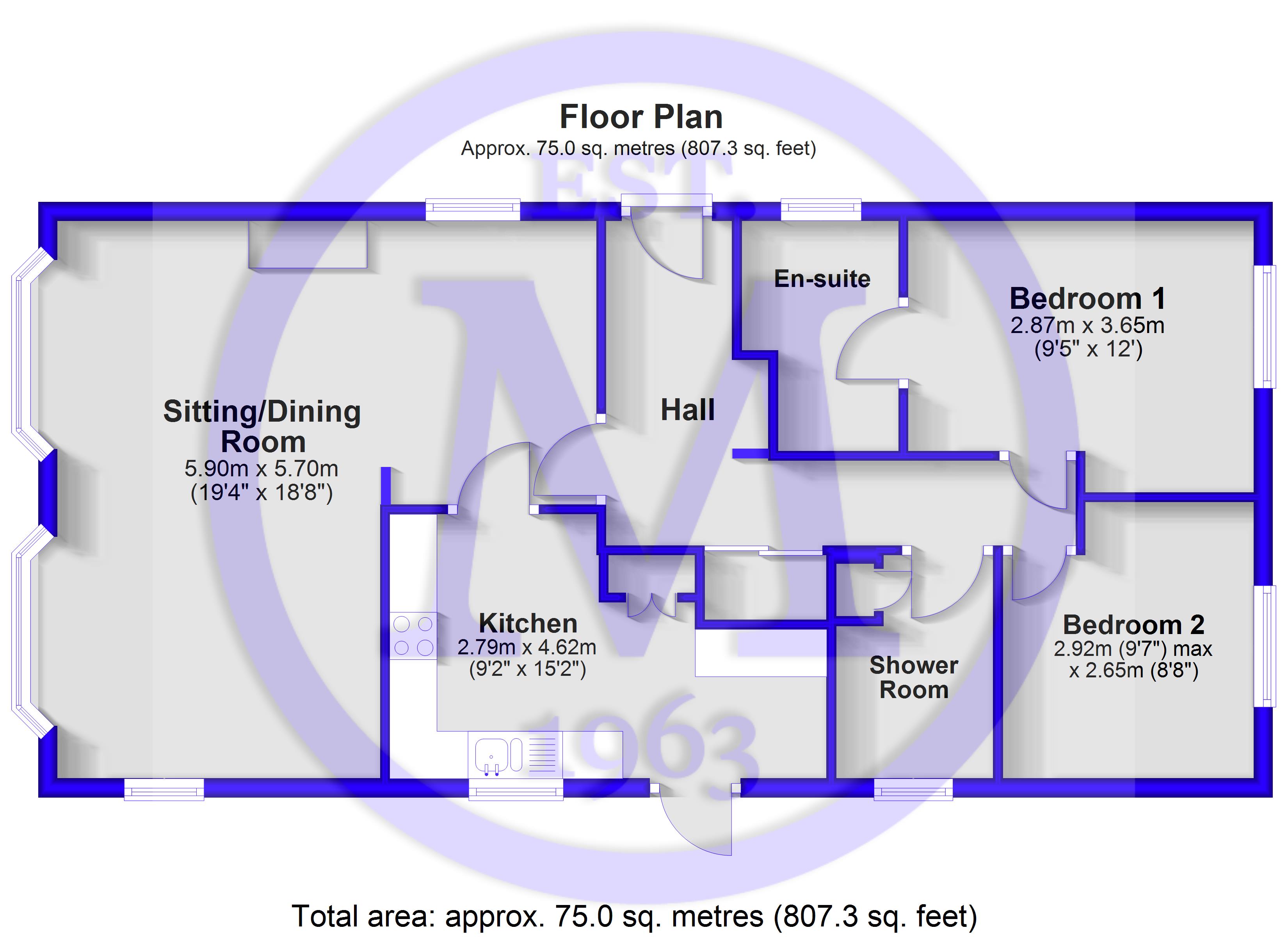 79, Westwood Park, New Milton floorplan