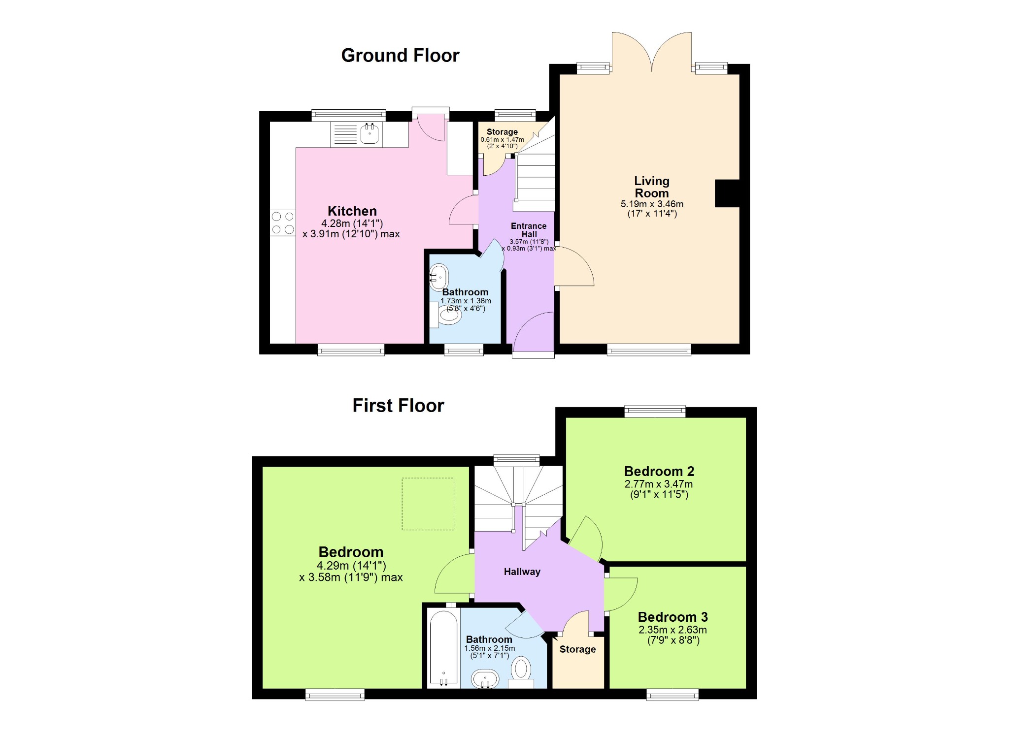 11, New Street, Northamptonshire floorplan