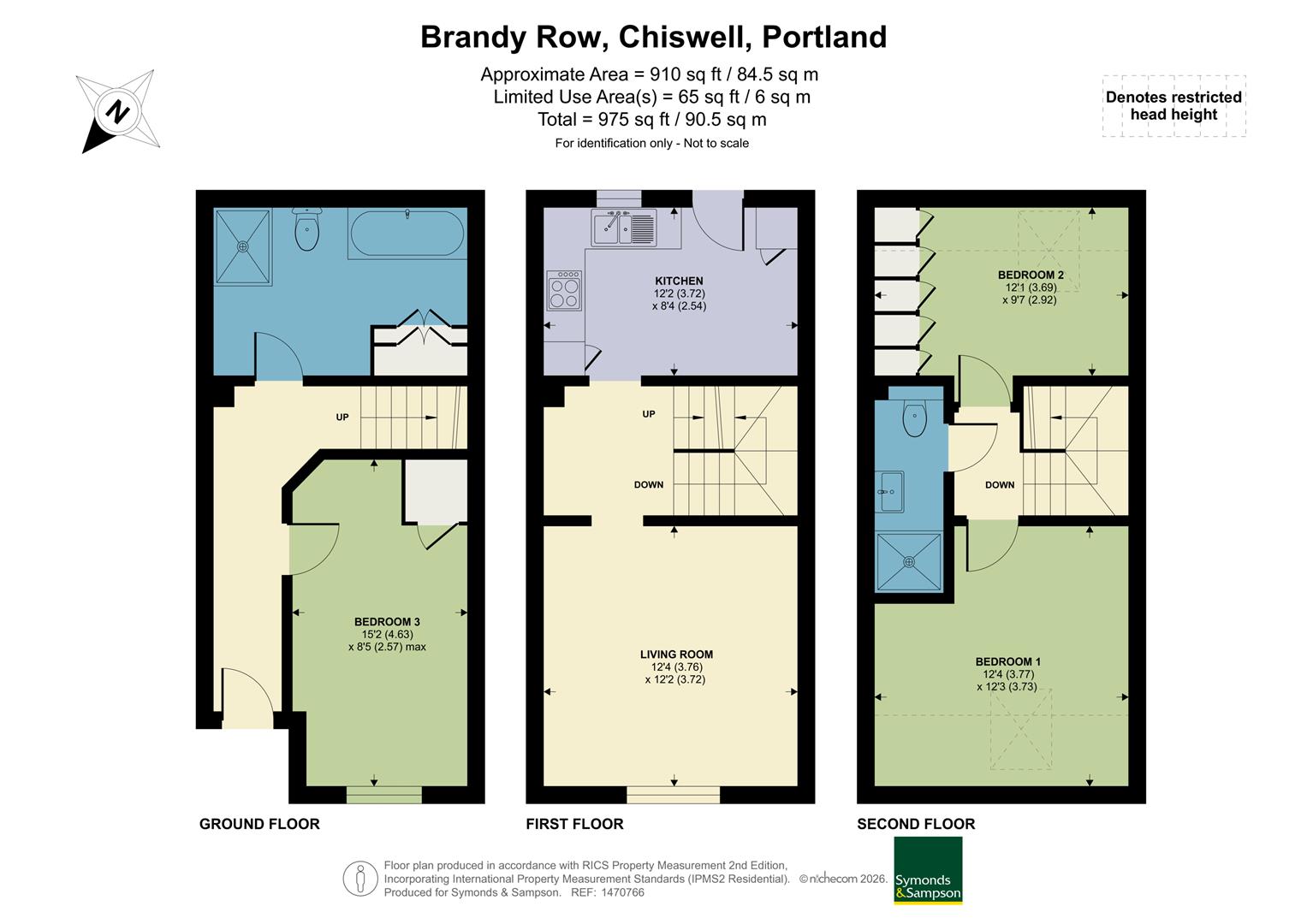 5 Chesil Beach Mews, 179 Brandy Row, Portland floorplan