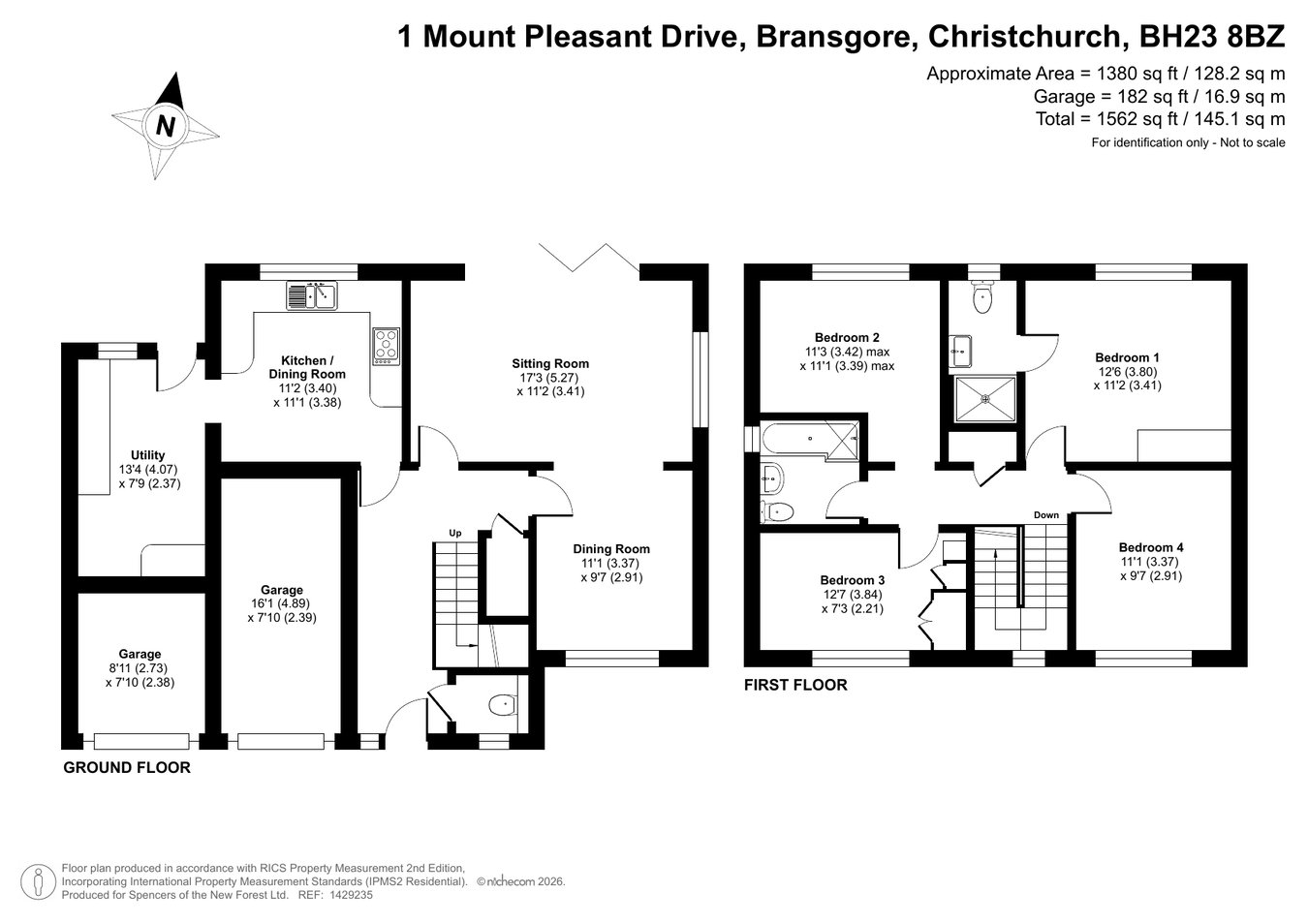 1, Mount Pleasant Drive, Christchurch floorplan