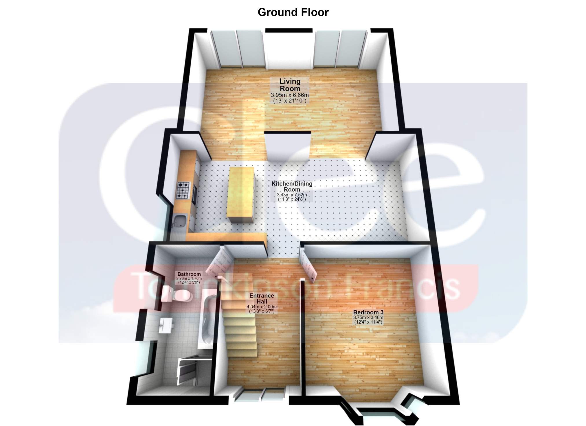 Lon Draenen, Swansea floorplan