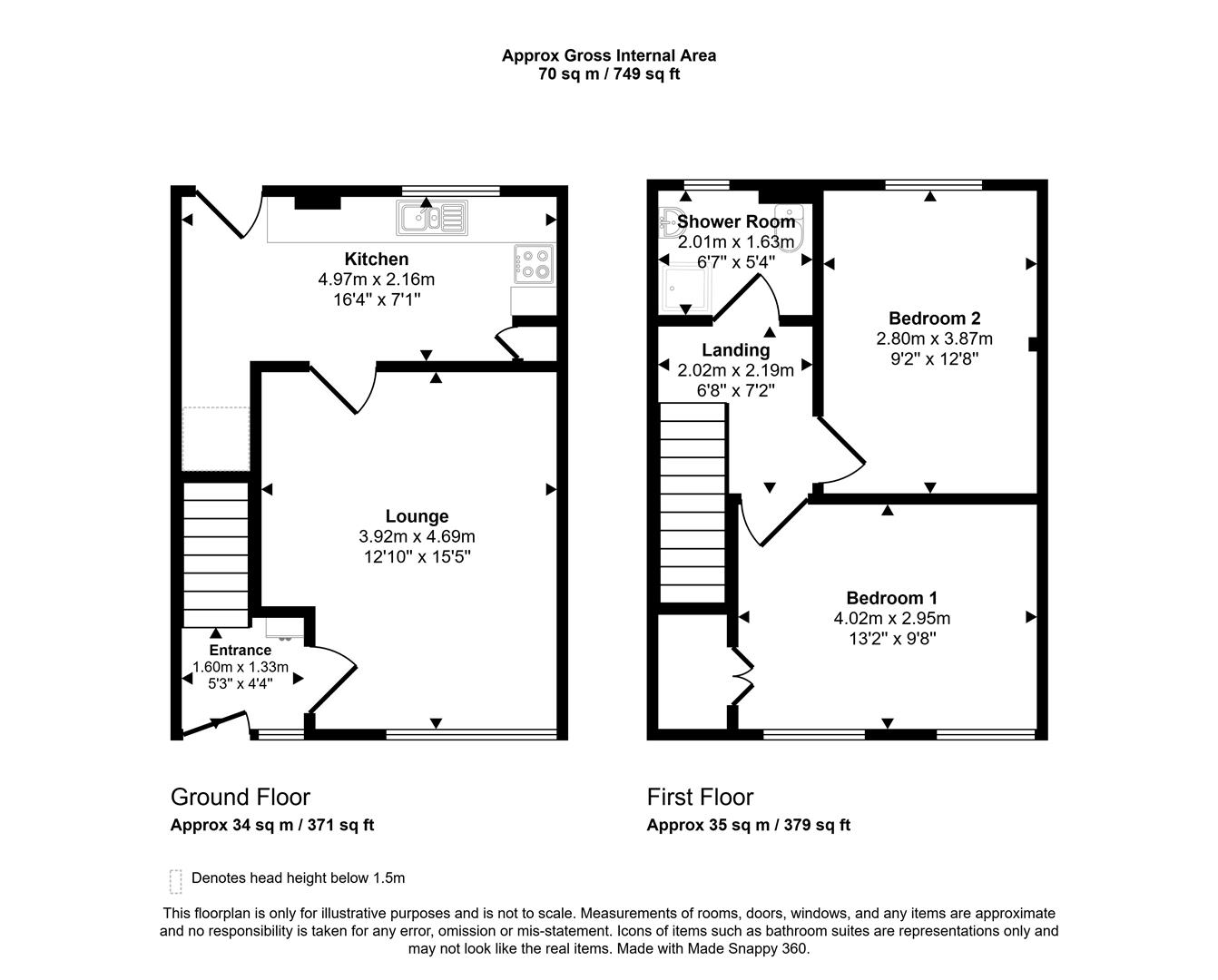 36, Old Manse Road, Wishaw floorplan