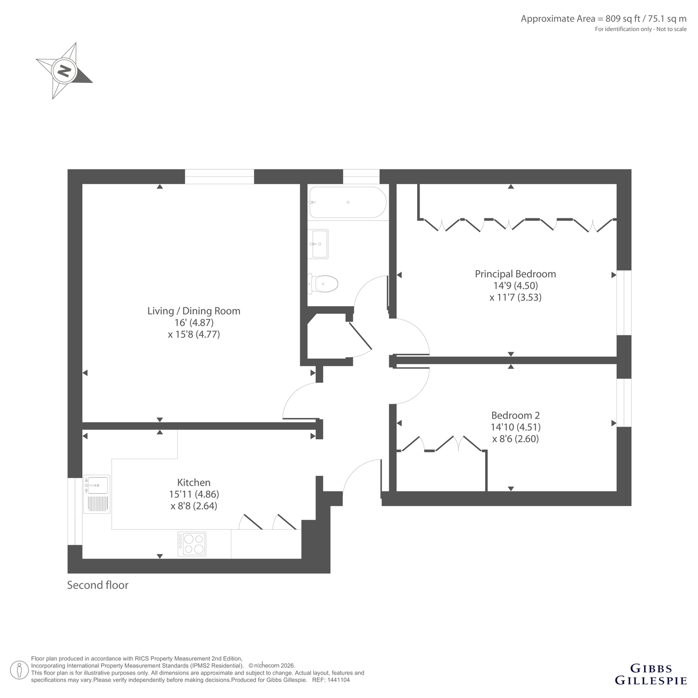 Flat 6, Langworthy,, Royston Grove, Pinner floorplan