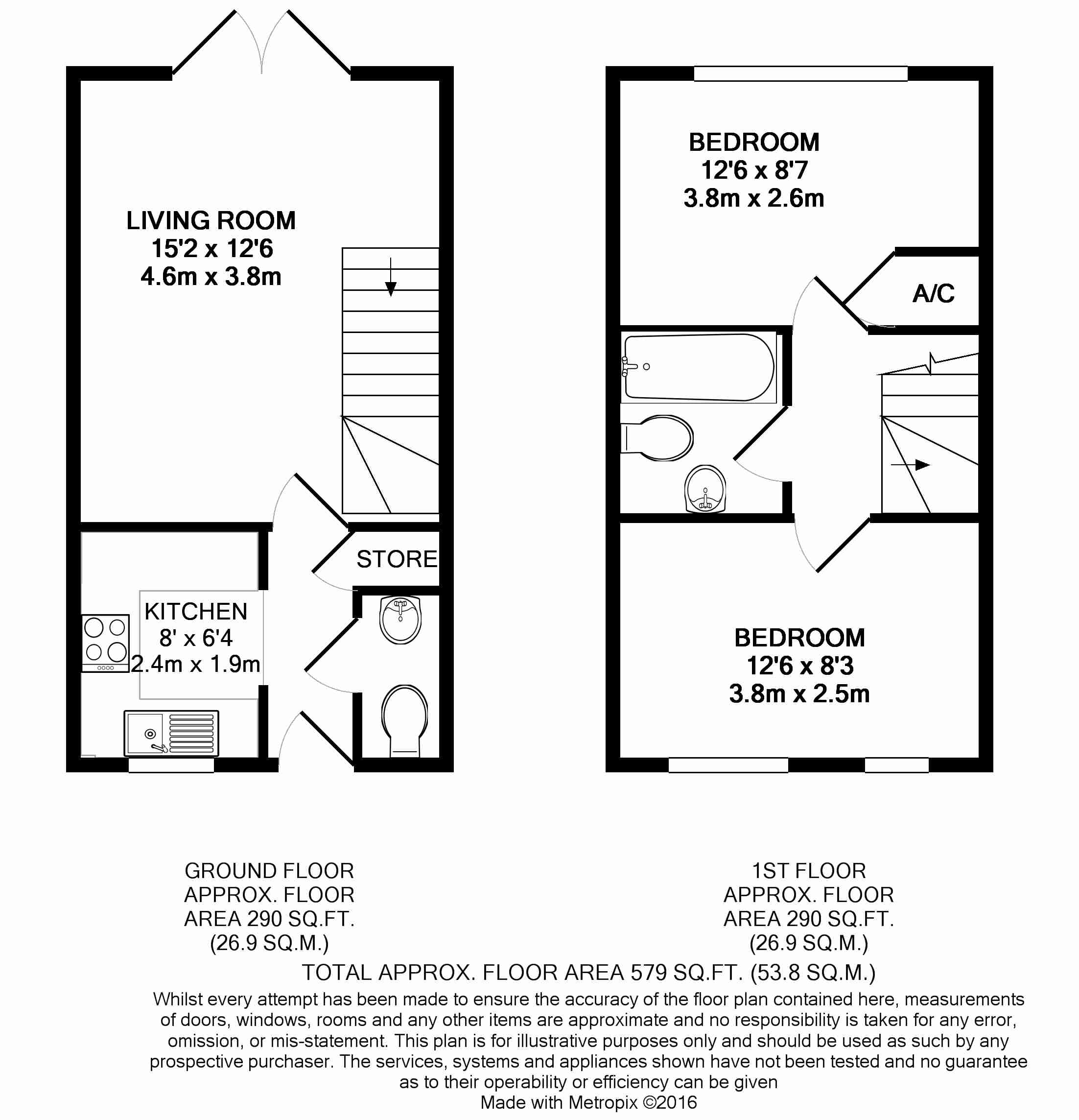 2 Bedrooms Terraced house for sale in Derry Close, Ash Vale, Surrey GU12