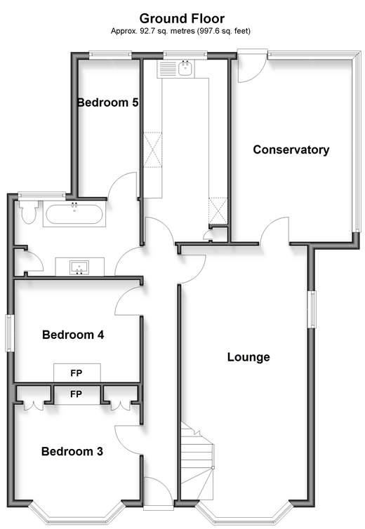 Canterbury Road Brooksend, Birchington floorplan