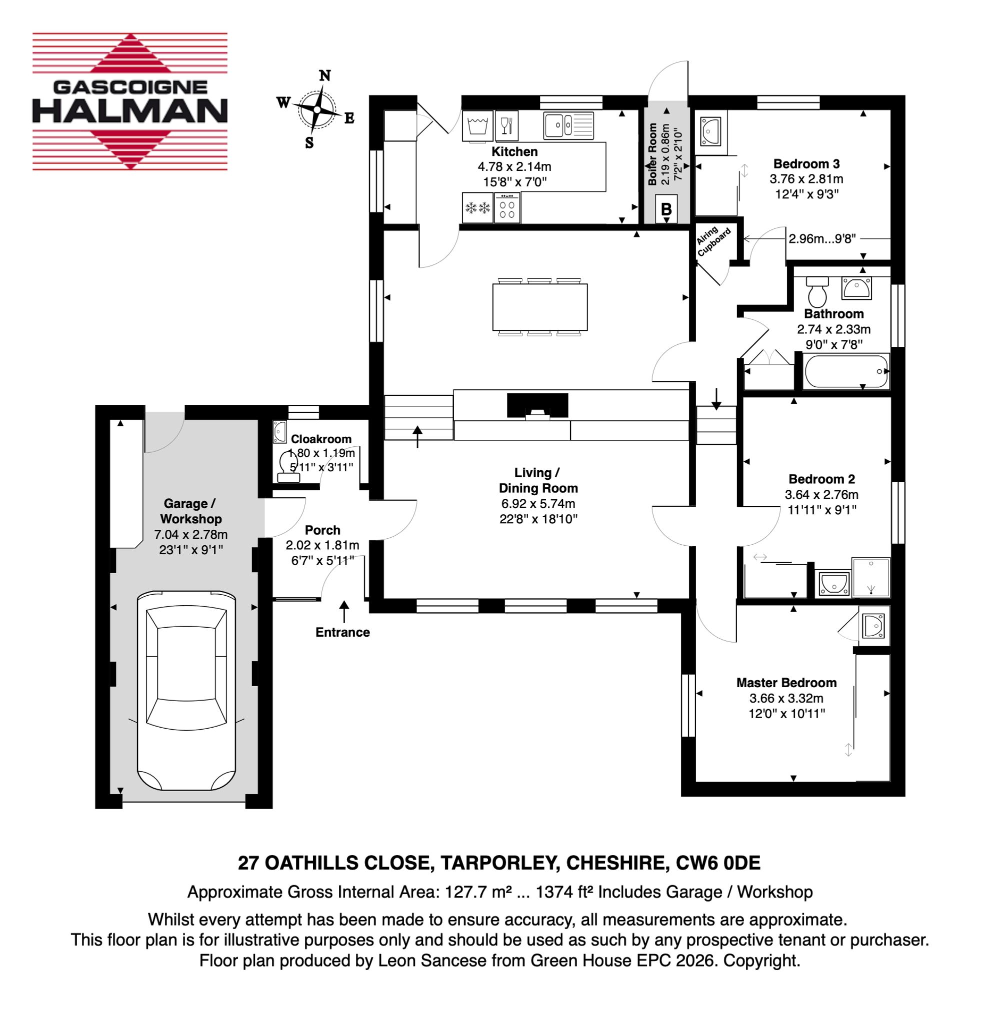 27 Oathills Close, Tarporley floorplan