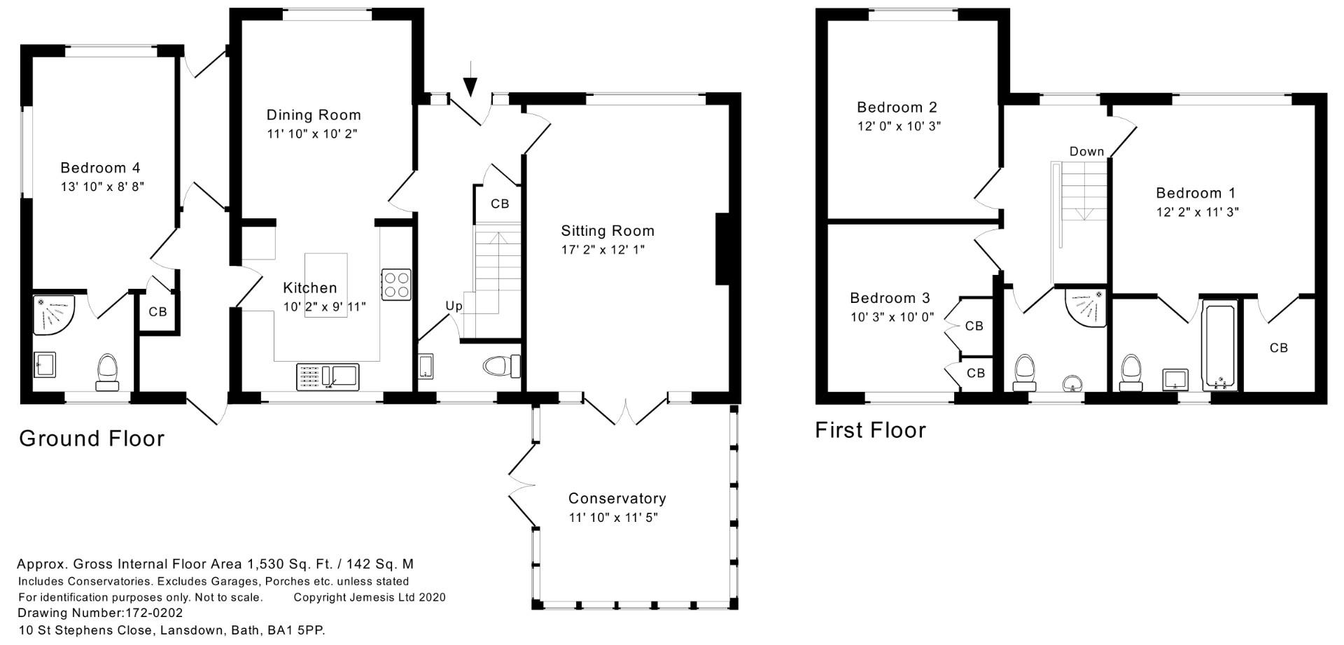10, St Stephens Close, Bath floorplan