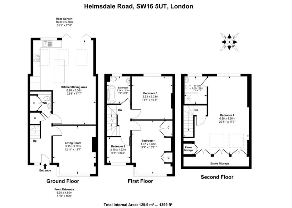 37, Helmsdale Road, London floorplan