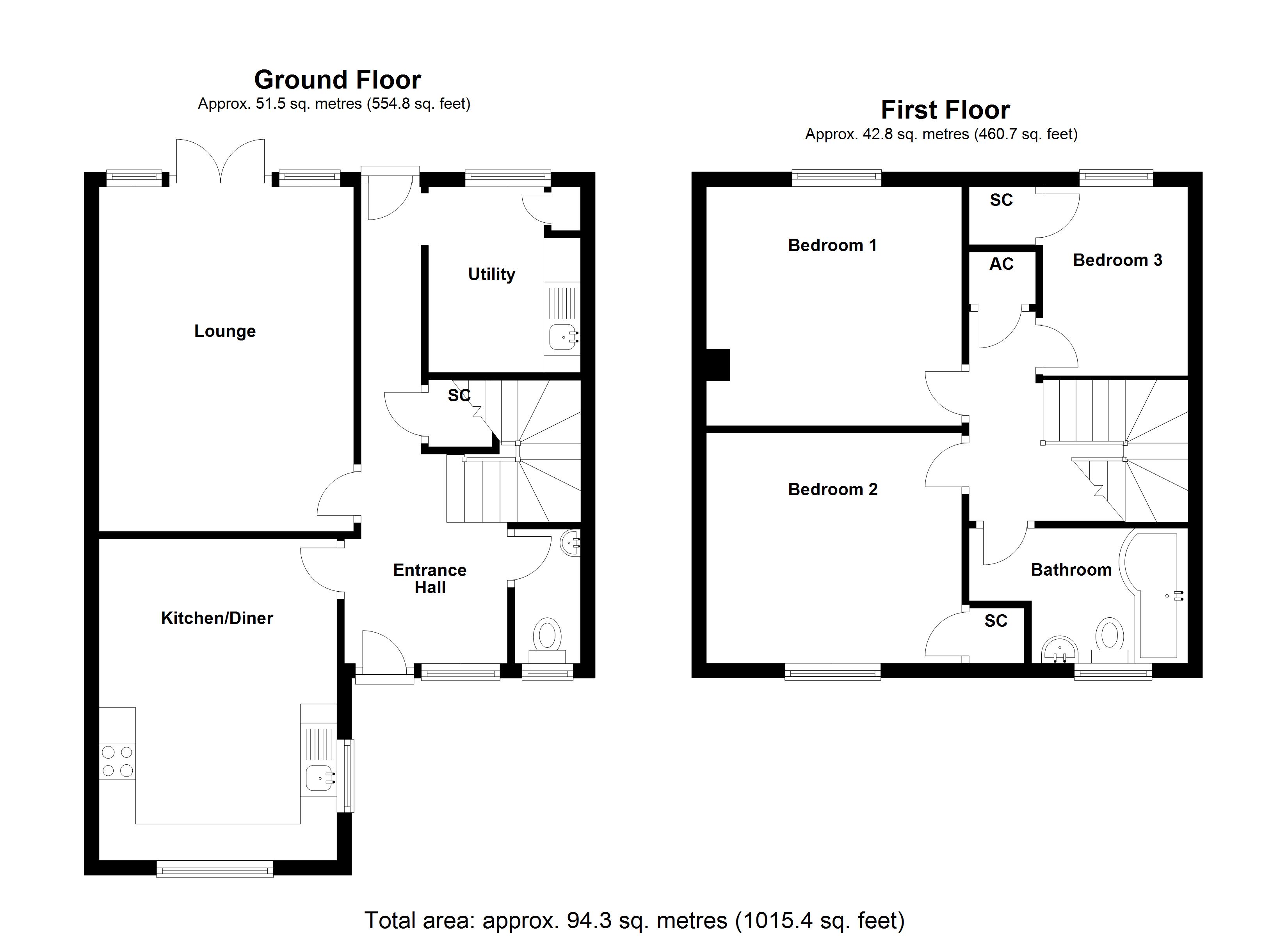 3 bed terraced house for sale in Lonsdale Road, Stevenage SG1 Zoopla