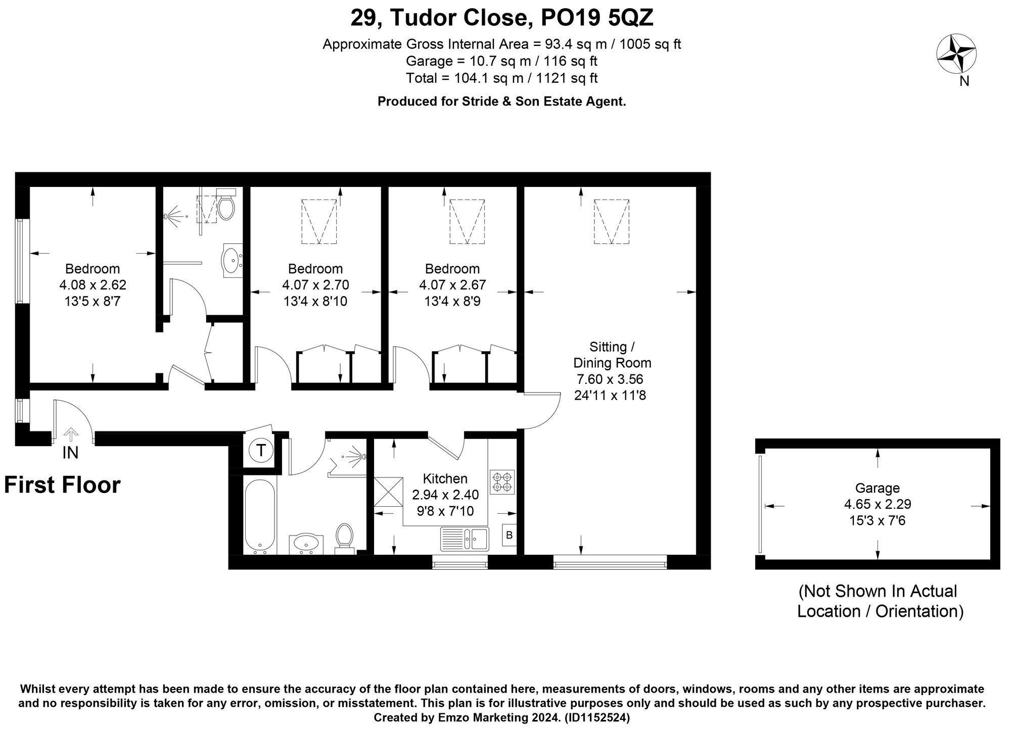 29 Tudor Close, Chichester floorplan