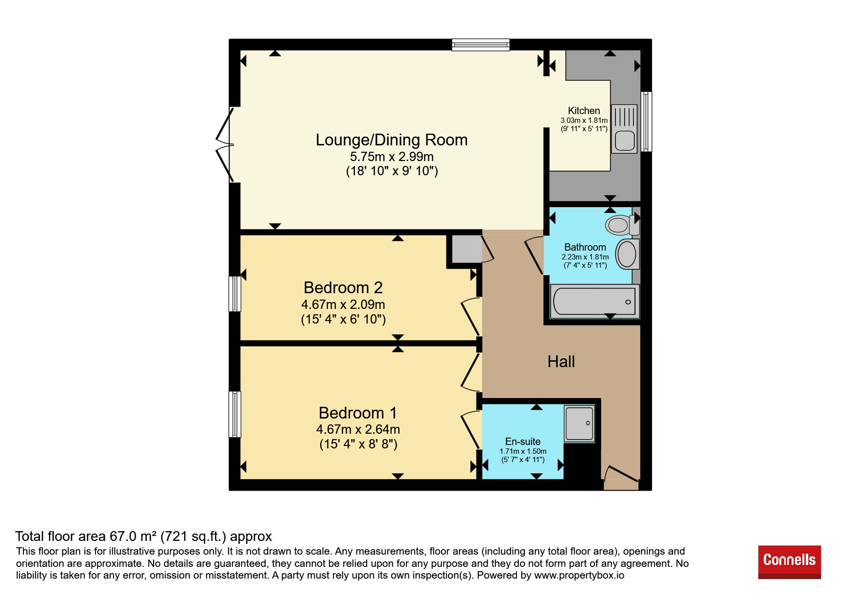 67, Drummond Grove, Ashford floorplan