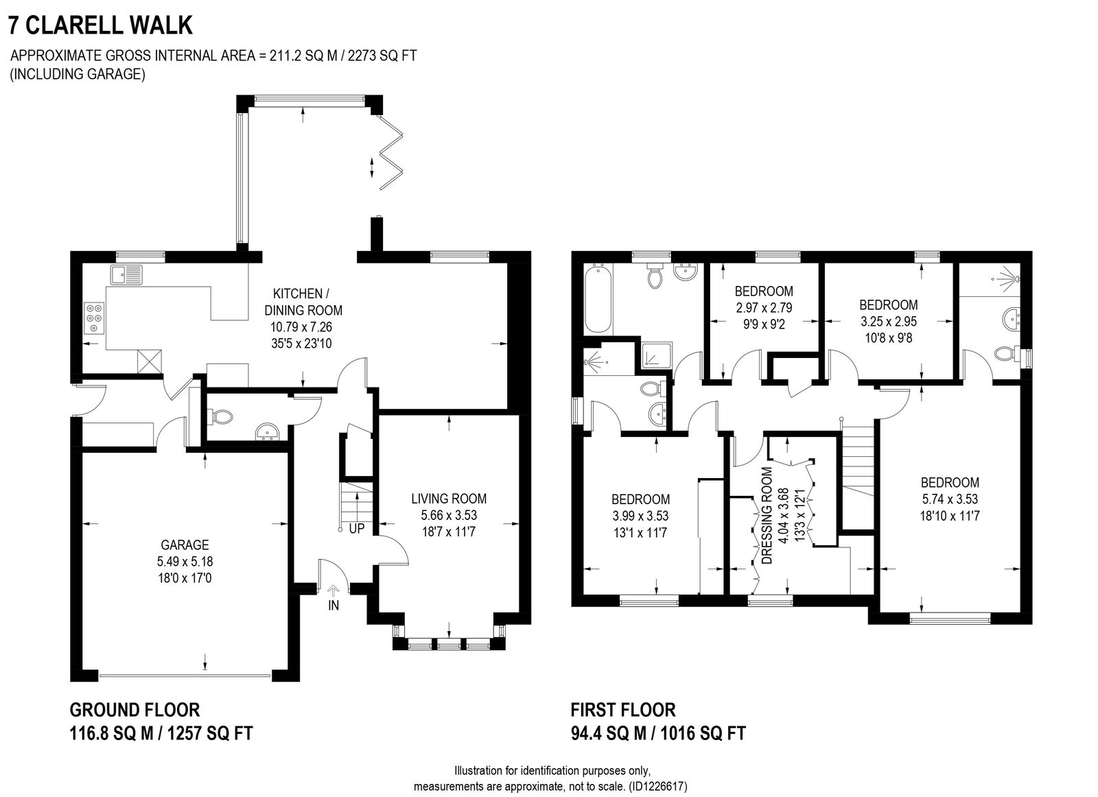 7 Clarell Walk, Rotherham floorplan