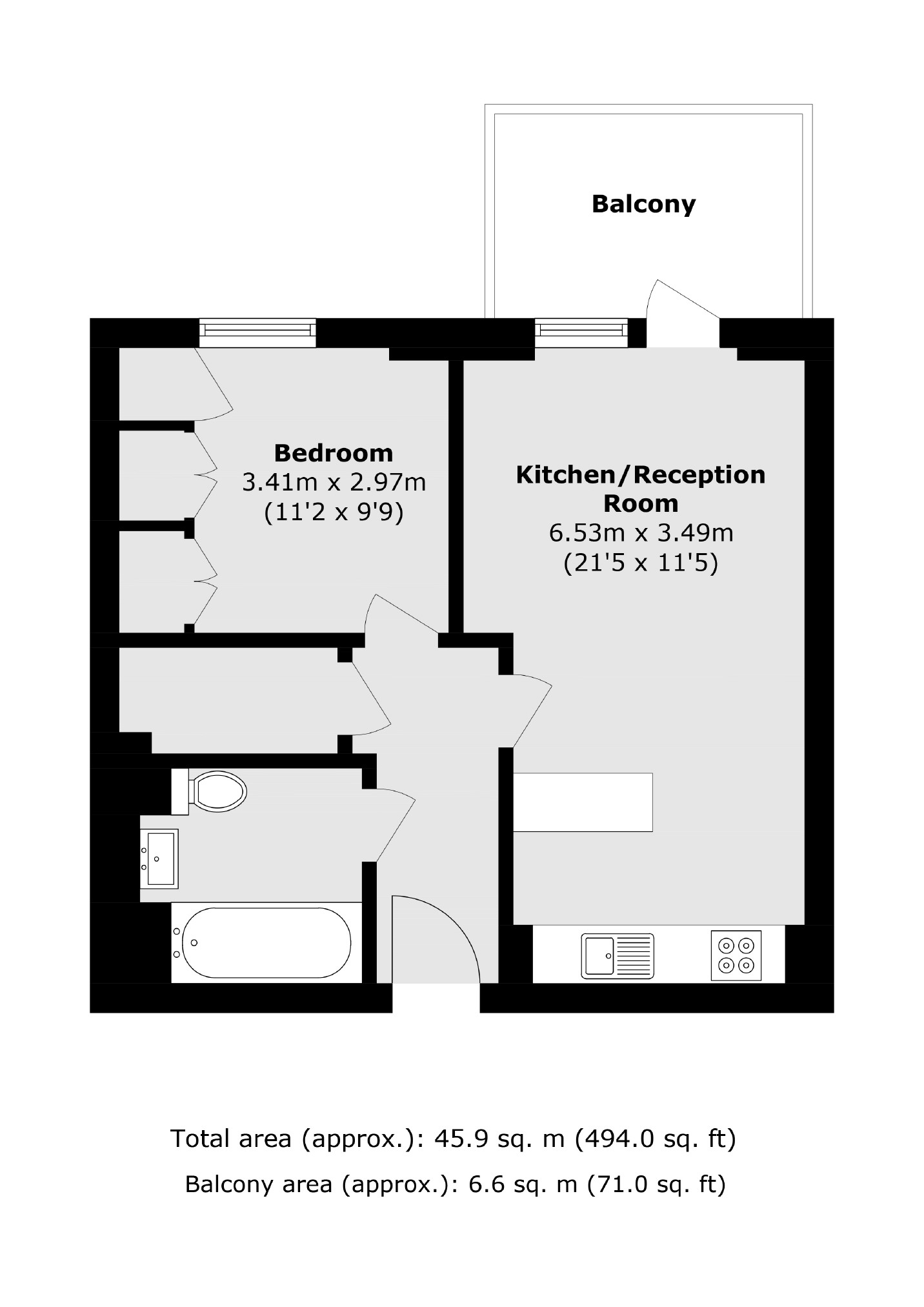 Flat 60, Goshawk Court, 5, Shearwater Drive, London floorplan