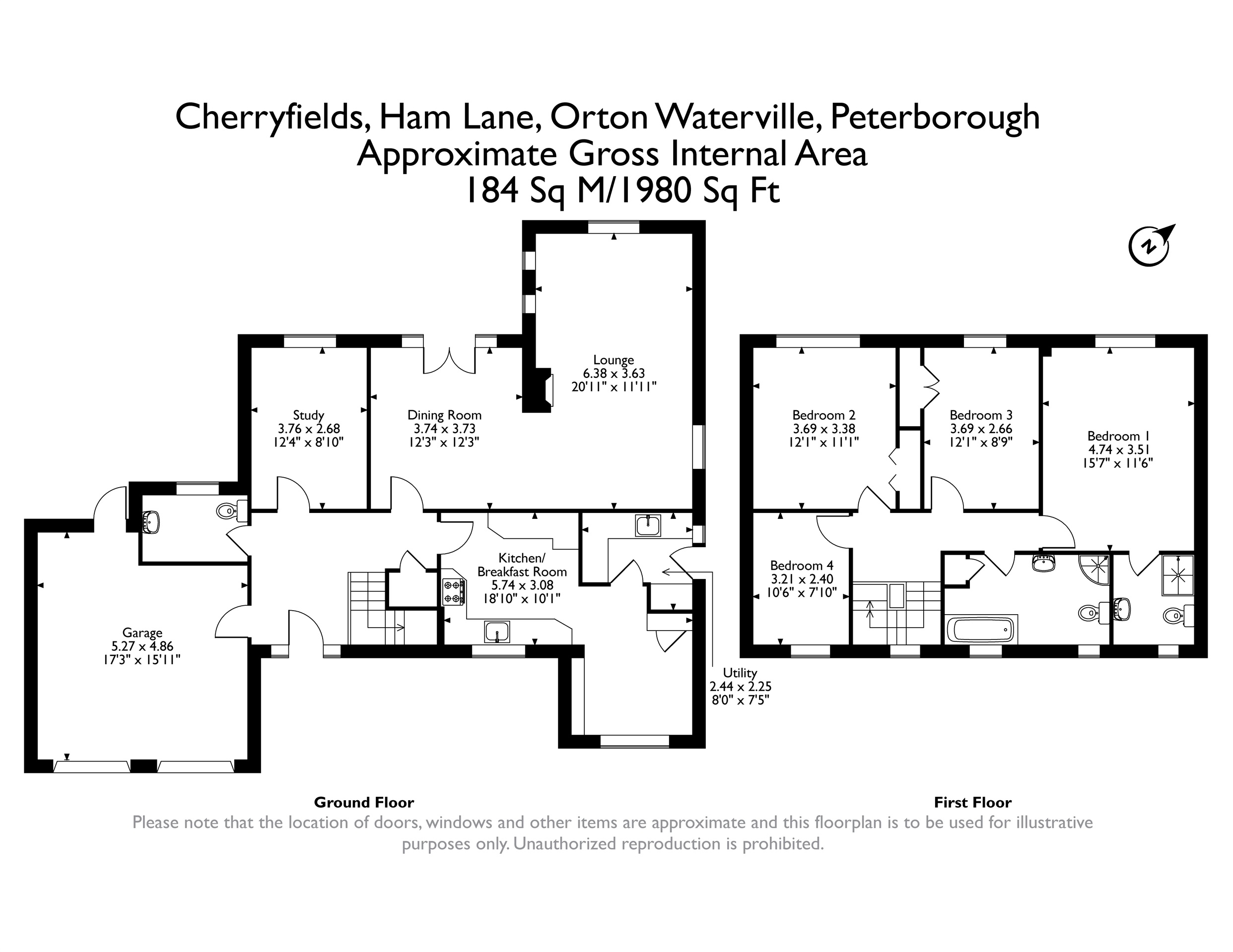 6, Cherryfields, Peterborough floorplan