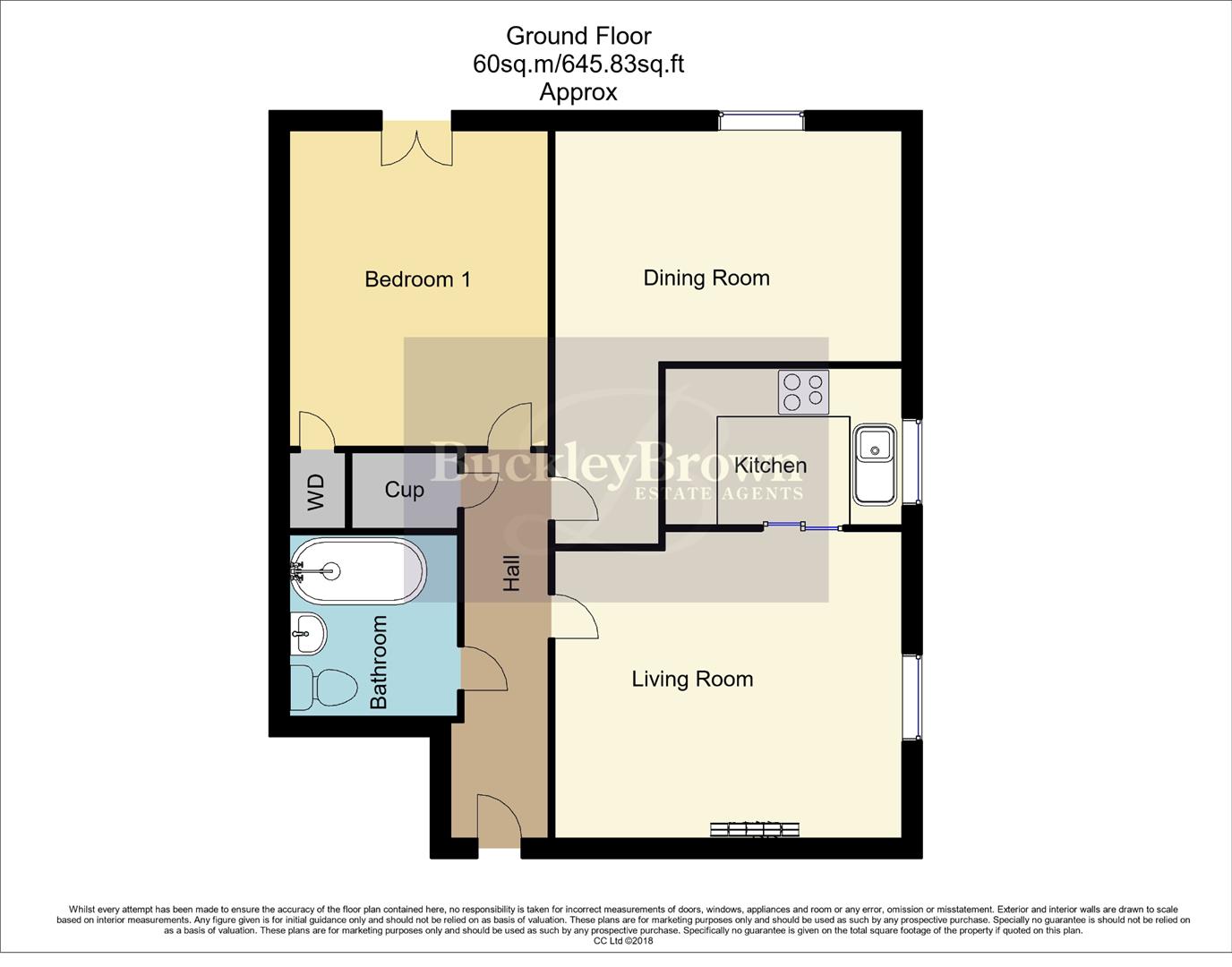 Flat 16, Castle Hill Court, High Street, Sheffield floorplan