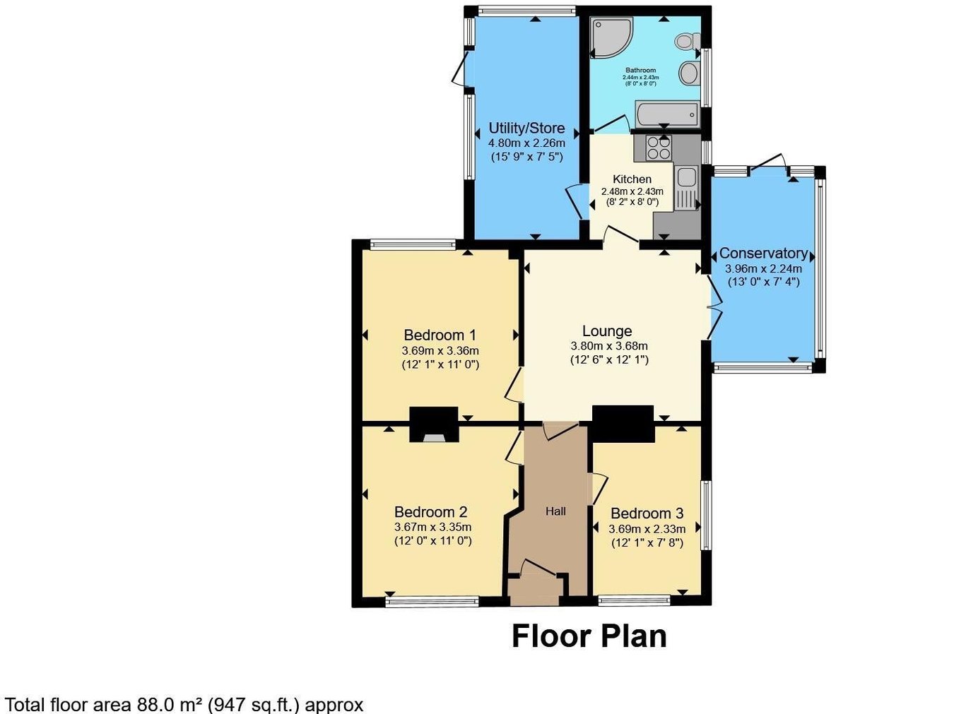 22, Blue Lane, March floorplan