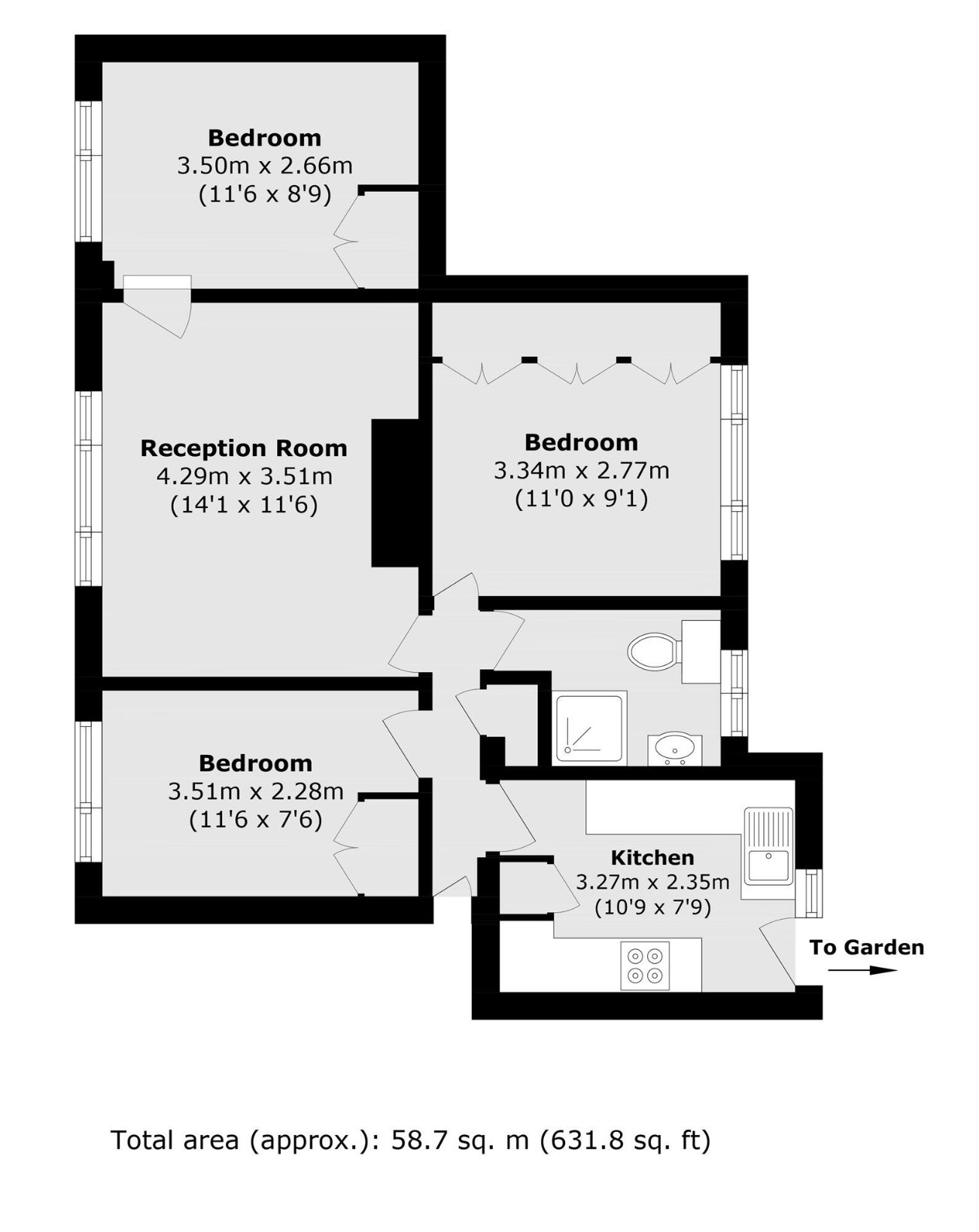 13 Perigan Court, Churchview Road, Twickenham floorplan