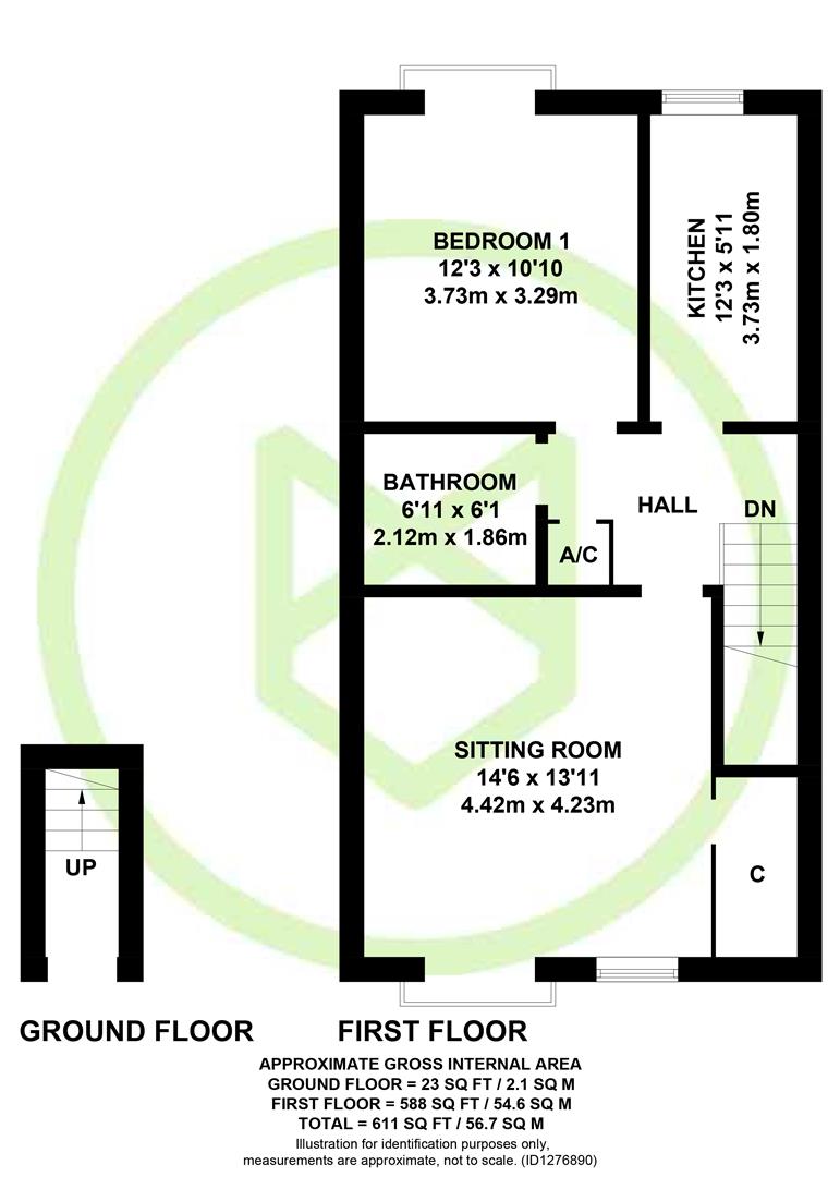 34, Odiham Close, Southampton floorplan