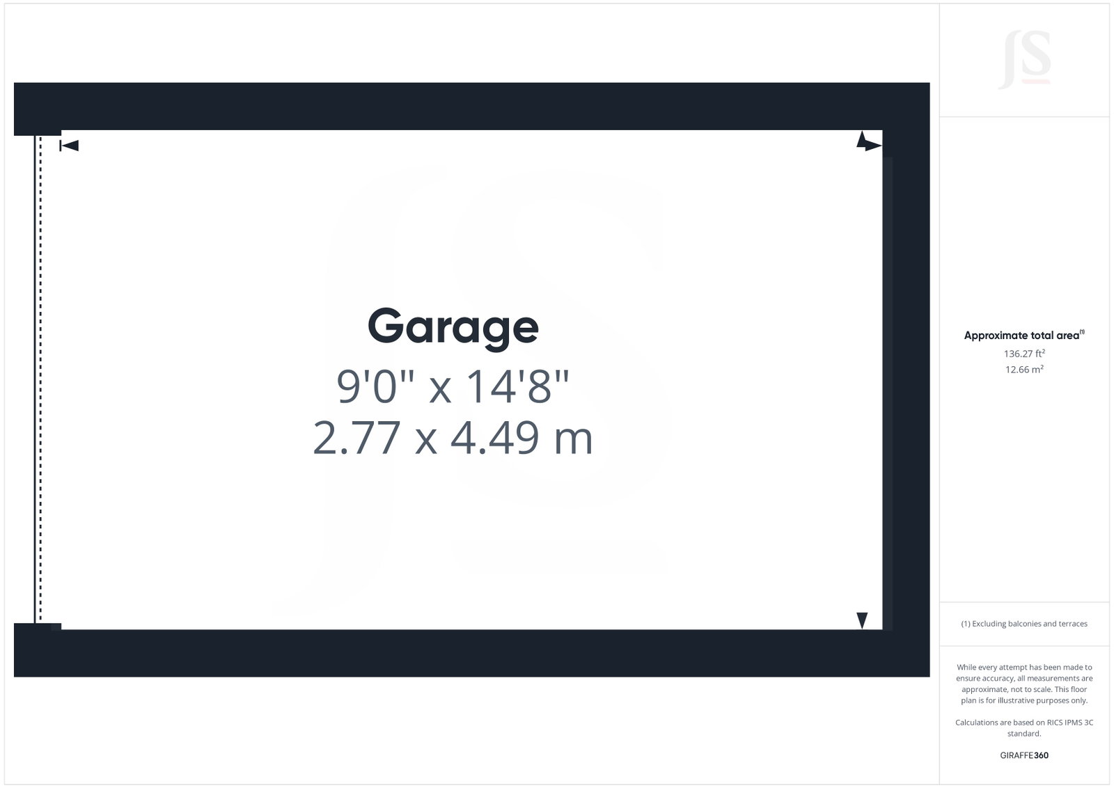 Number 3, Aldrington Garages, Hove floorplan