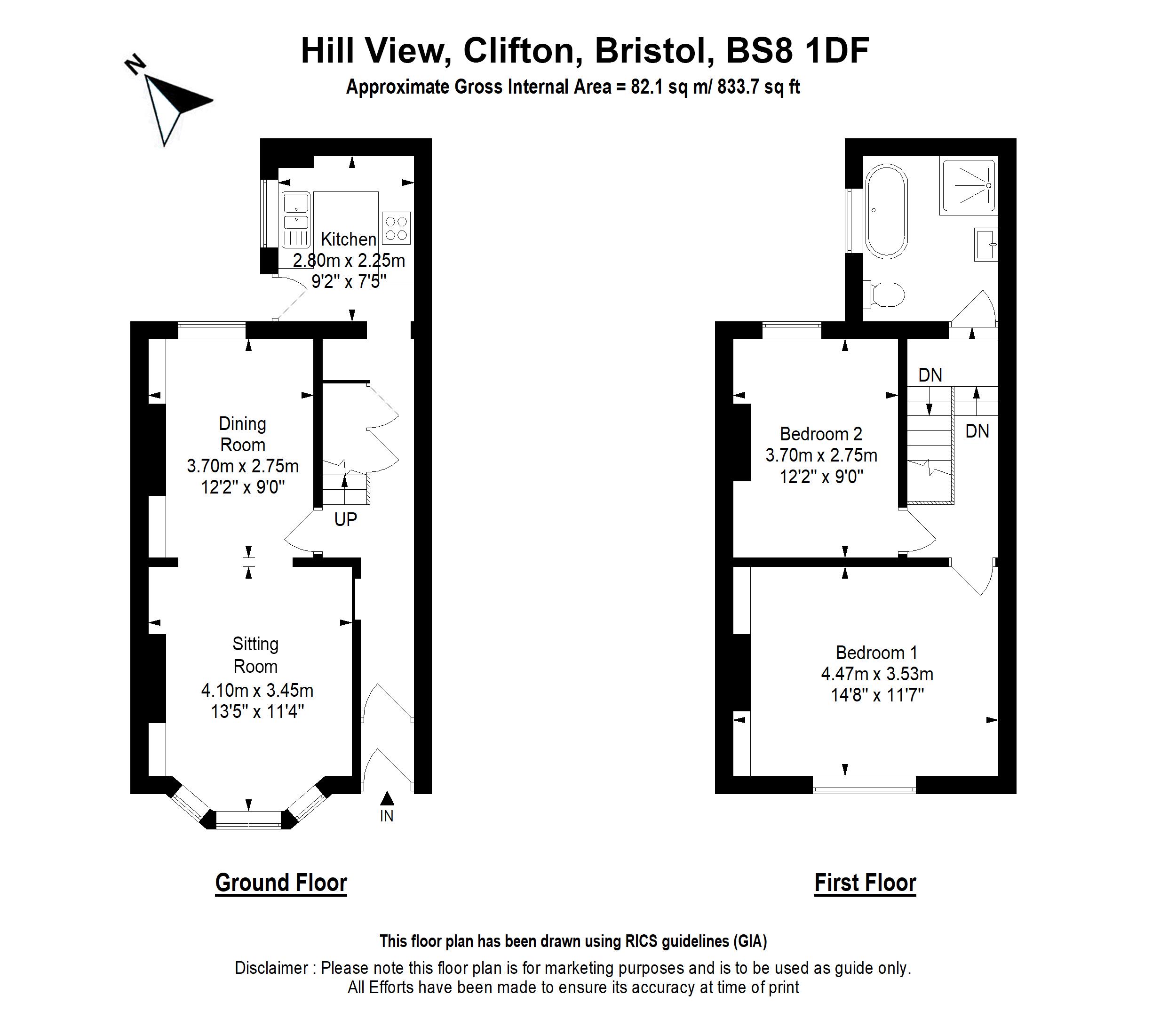11, Hill View, Bristol floorplan