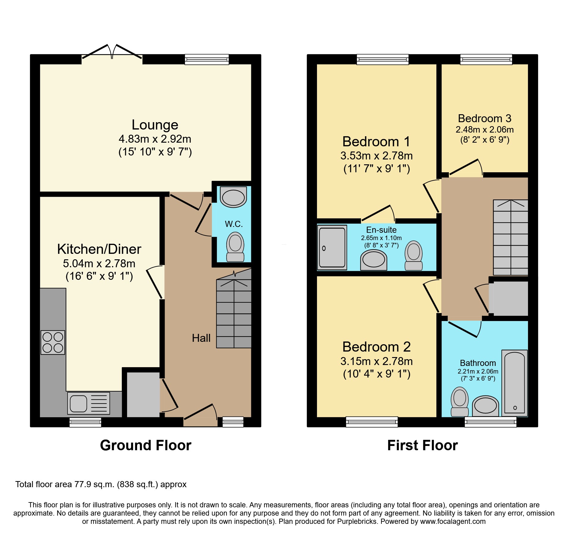 19, Mill Lane, Bristol floorplan