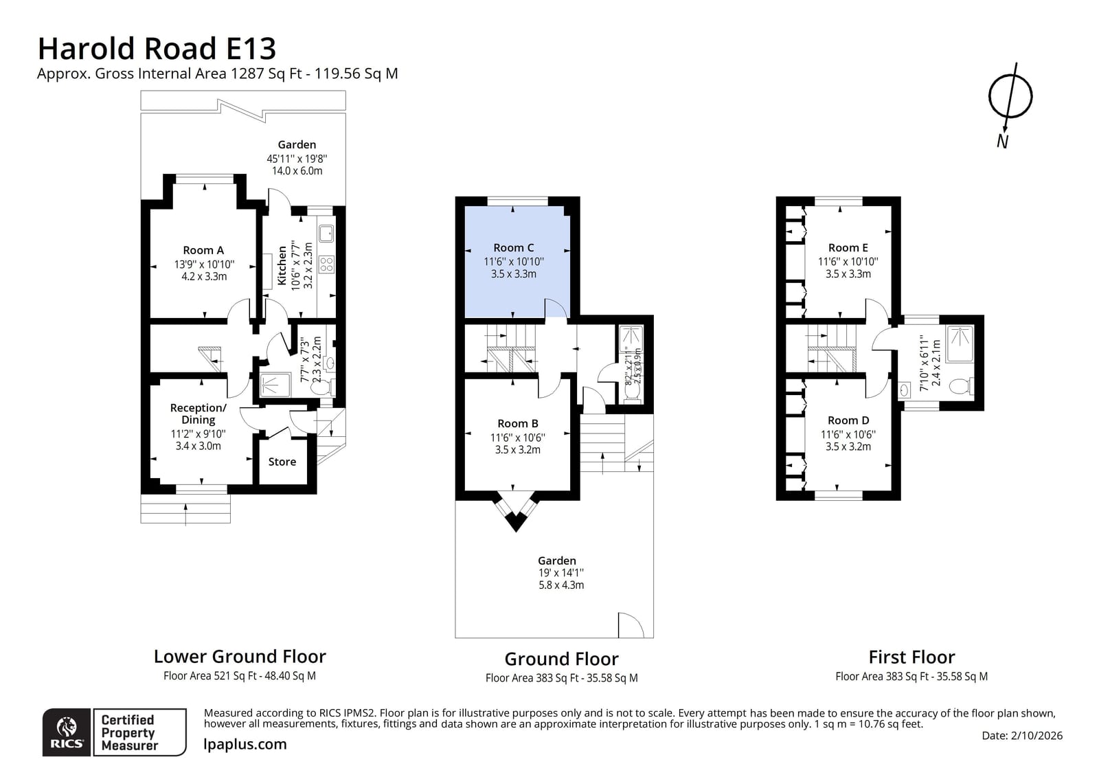 31, Harold Road, London floorplan