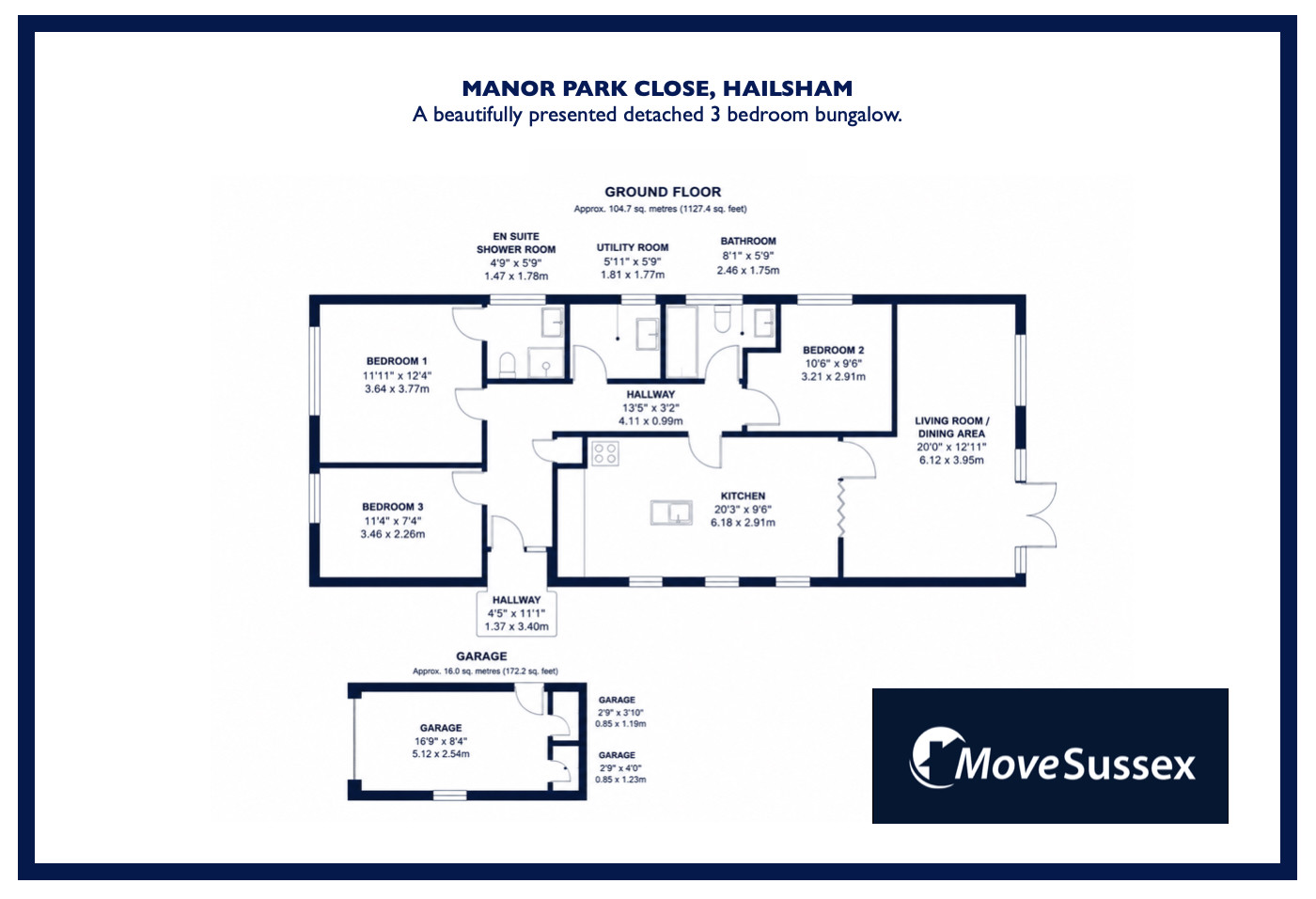 6, Manor Park Close, Hailsham floorplan
