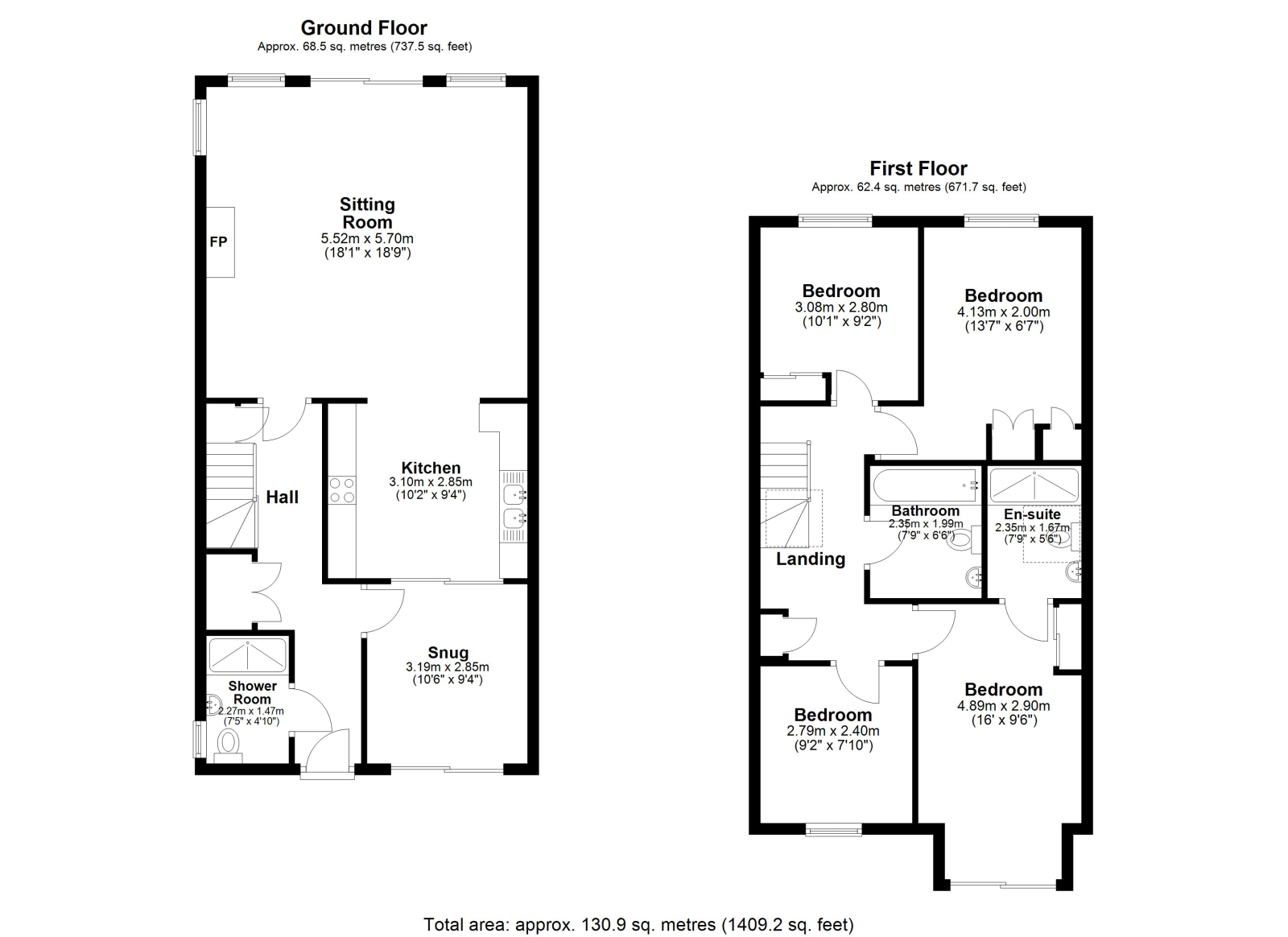 4 The Sands, Francis Road, Trebetherick floorplan