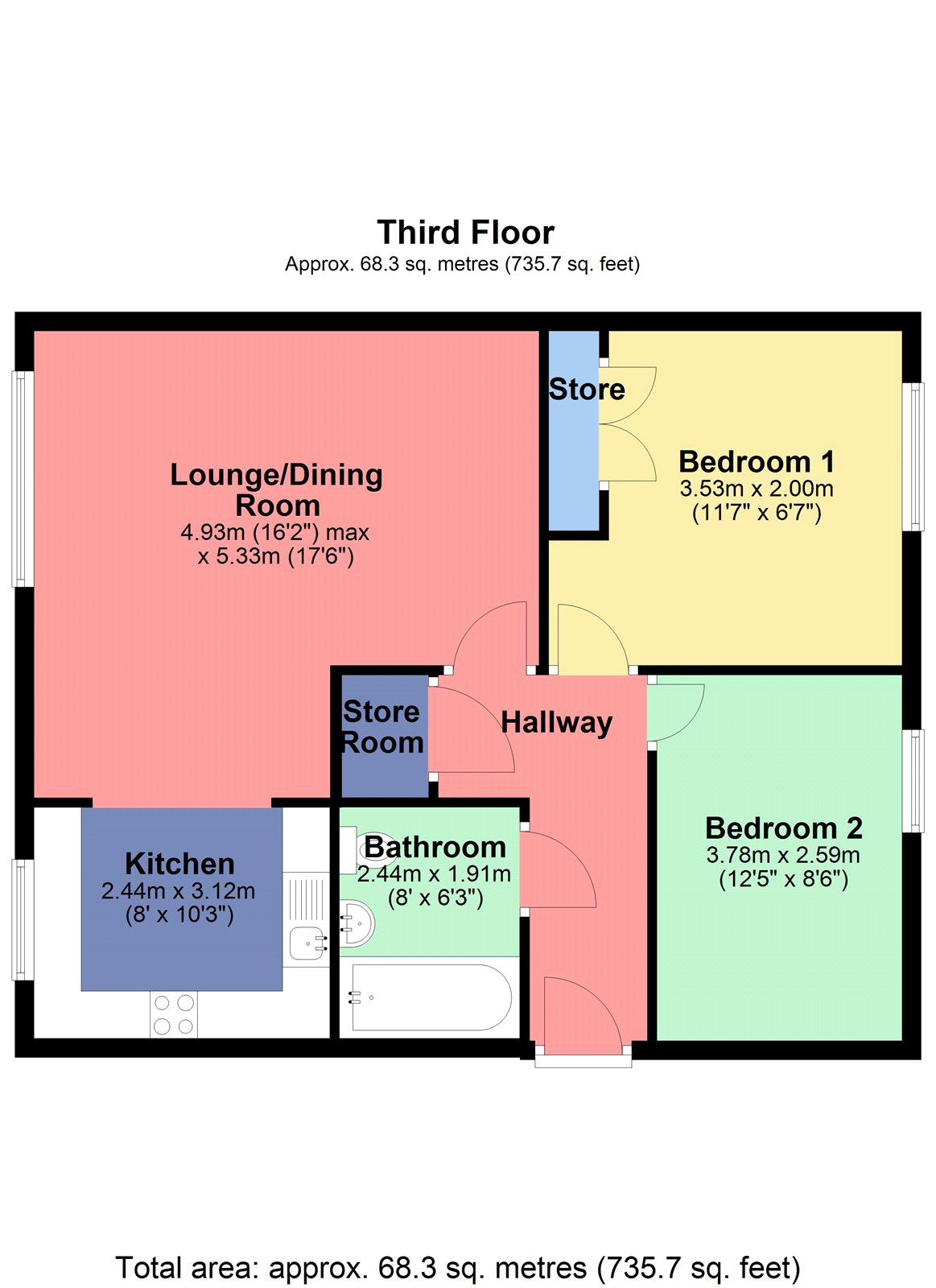 2 Bedrooms Flat to rent in Vatican House, Venice Avenue, Watford, Hertfordshire WD18