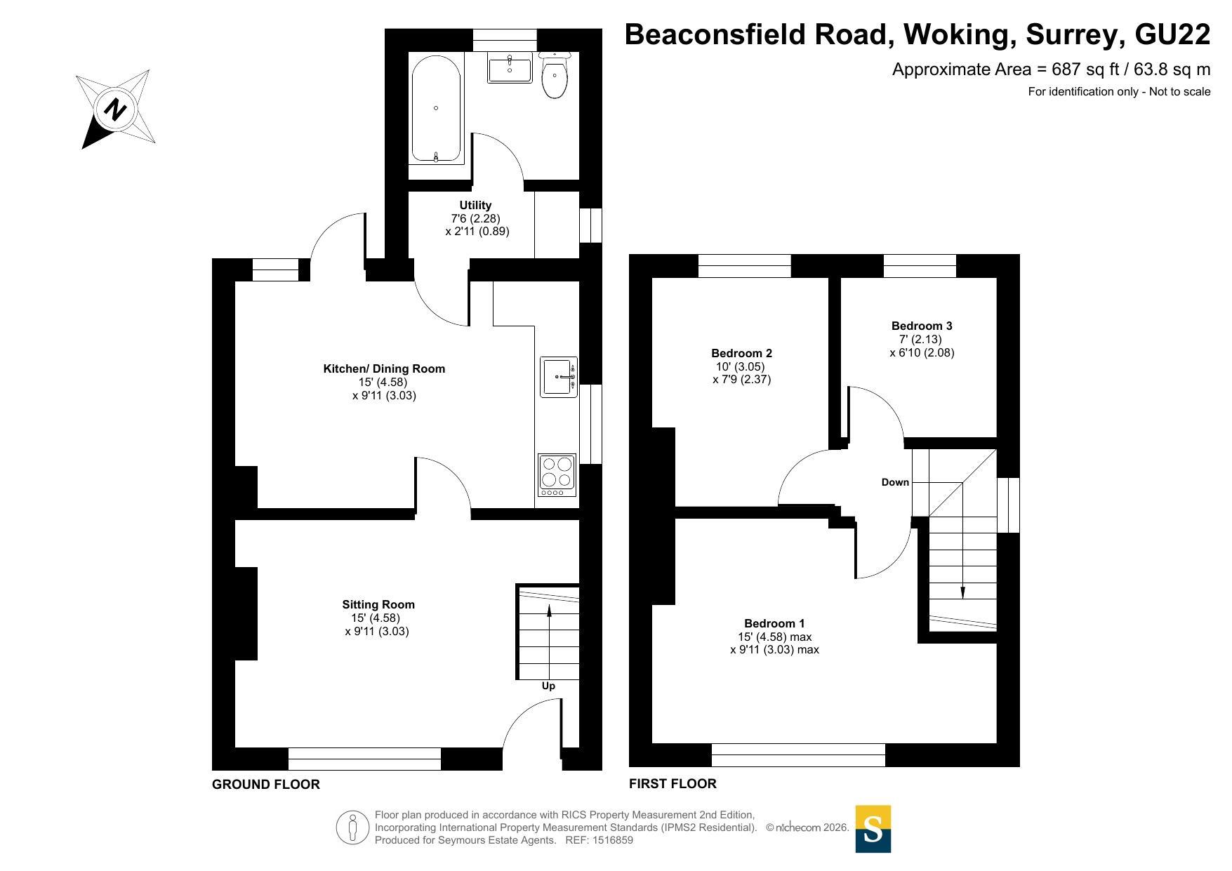 14, Beaconsfield Road, Surrey floorplan