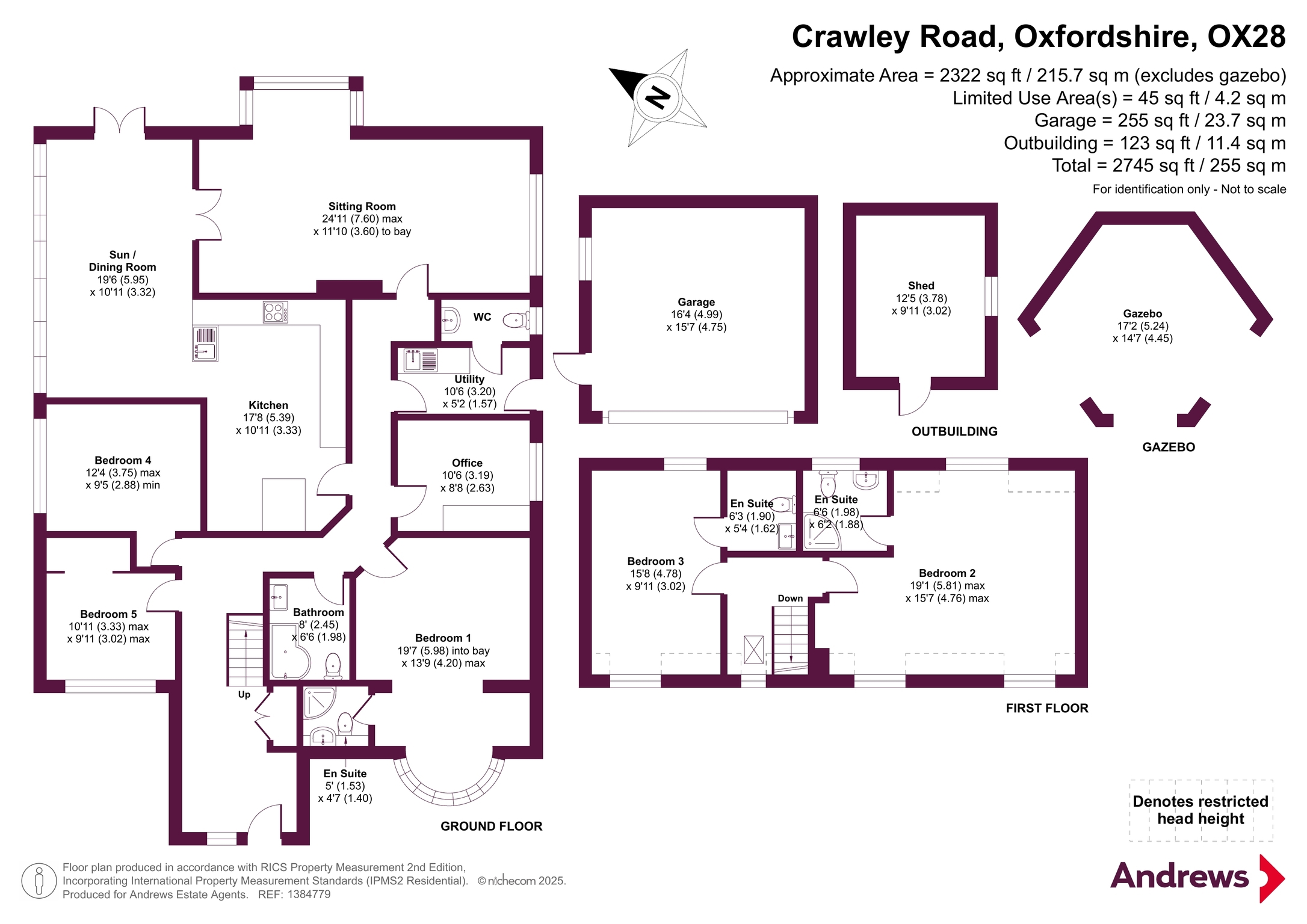 50, Crawley Road, Oxfordshire floorplan