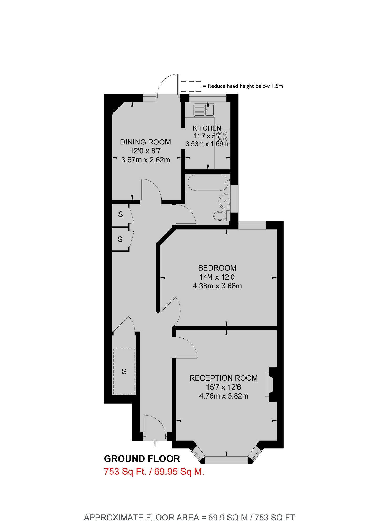 Gracefield Gardens, London SW16, 1 bedroom flat for sale 62749348