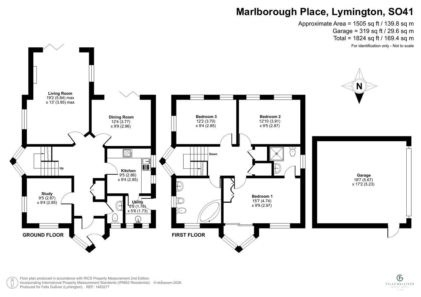 3, Marlborough Place, Lymington floorplan