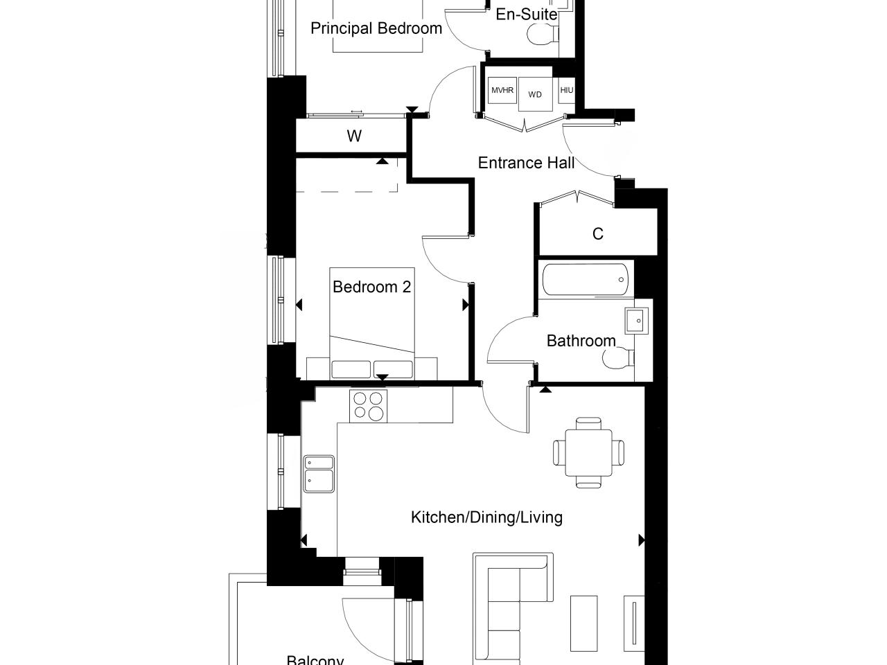 78, Marram House, St Ann's Road, London floorplan