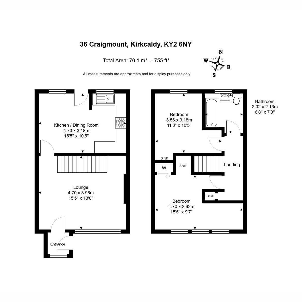36, Craigmount, Kirkcaldy floorplan