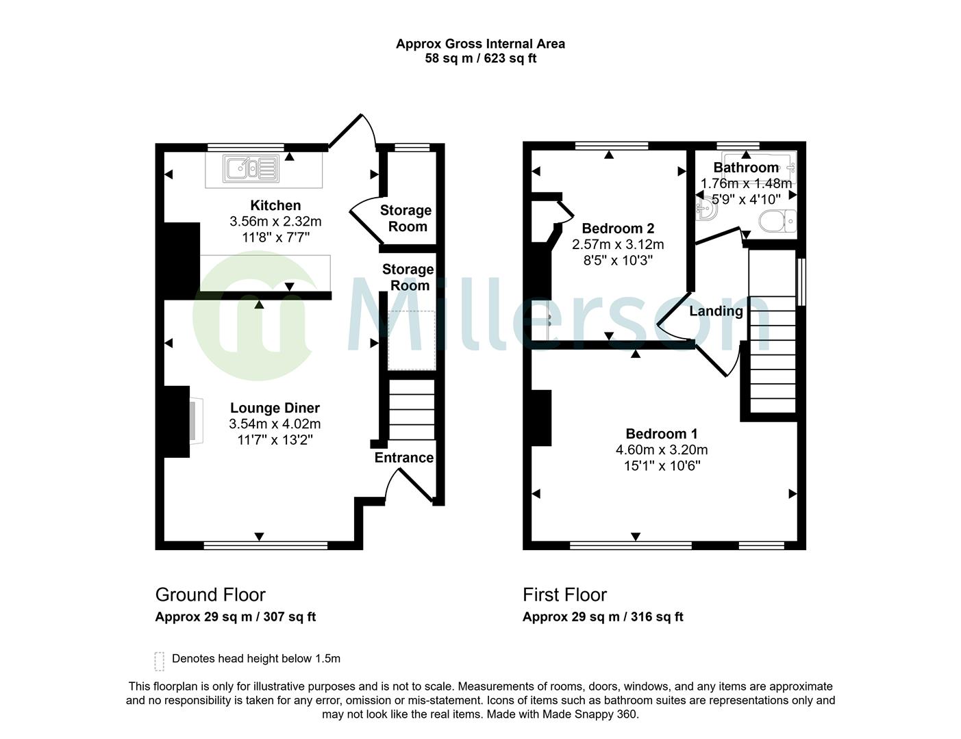 7, Trencreek Road, Newquay floorplan