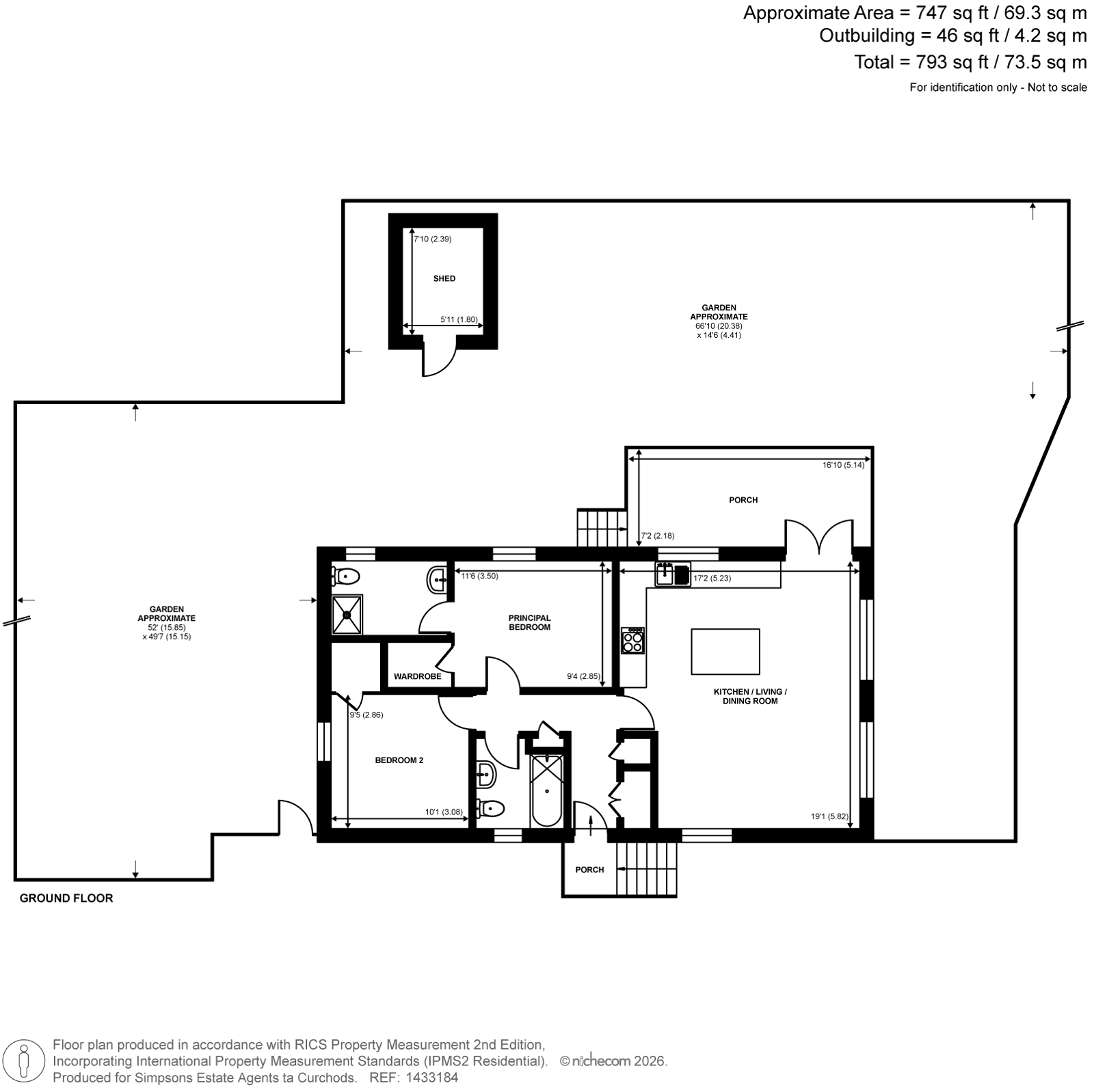 Sundown,, Laleham Reach, Chertsey floorplan