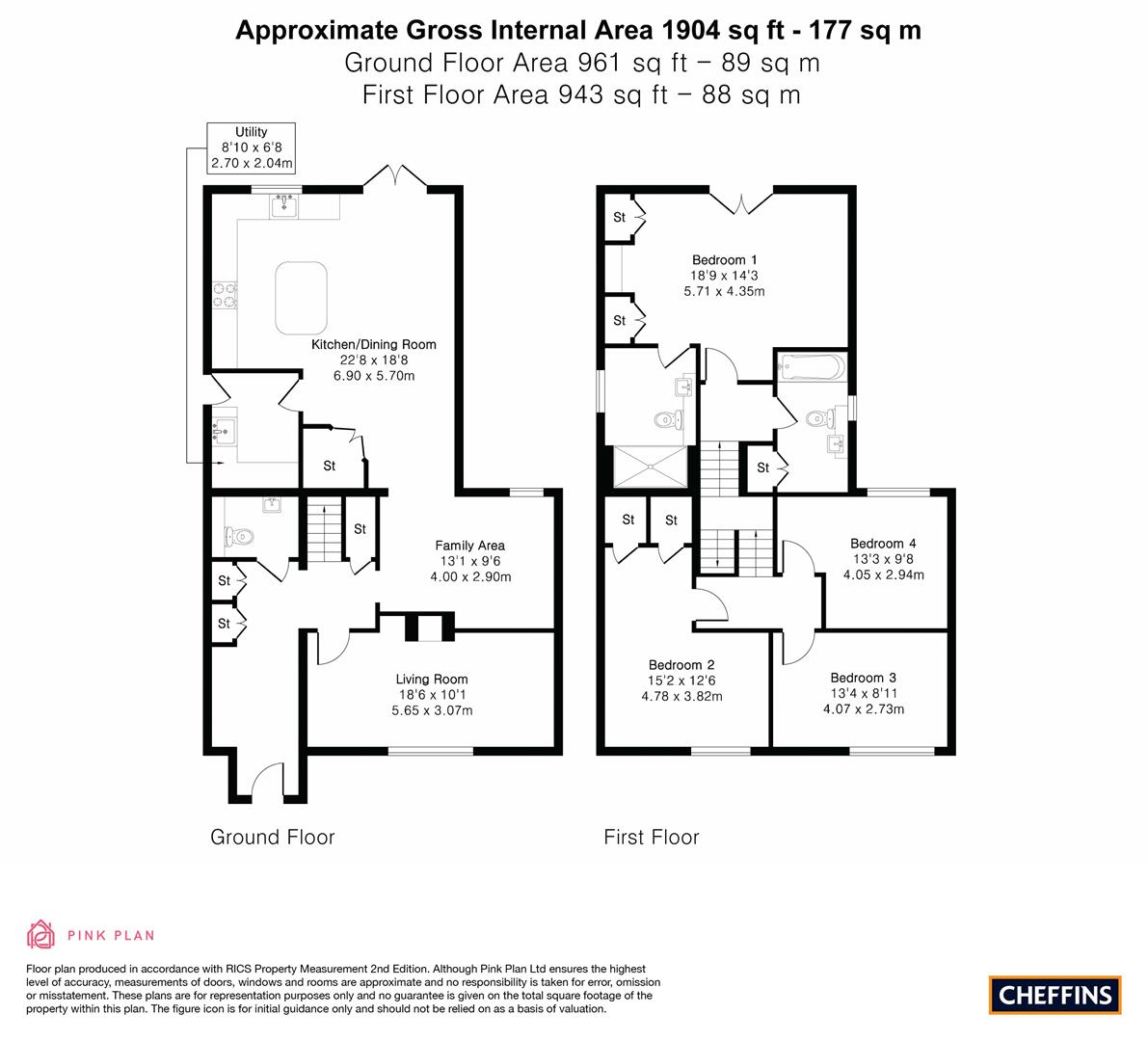 2, The Grange, Therfield floorplan