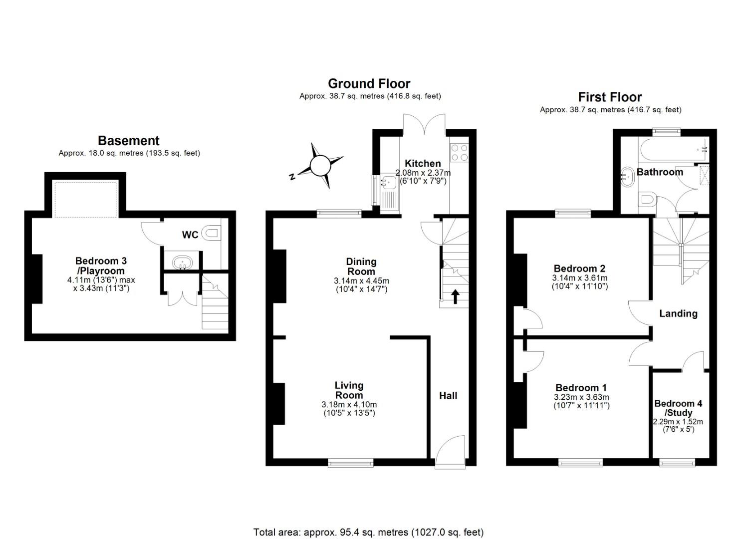 26, John Street, Cambridge floorplan