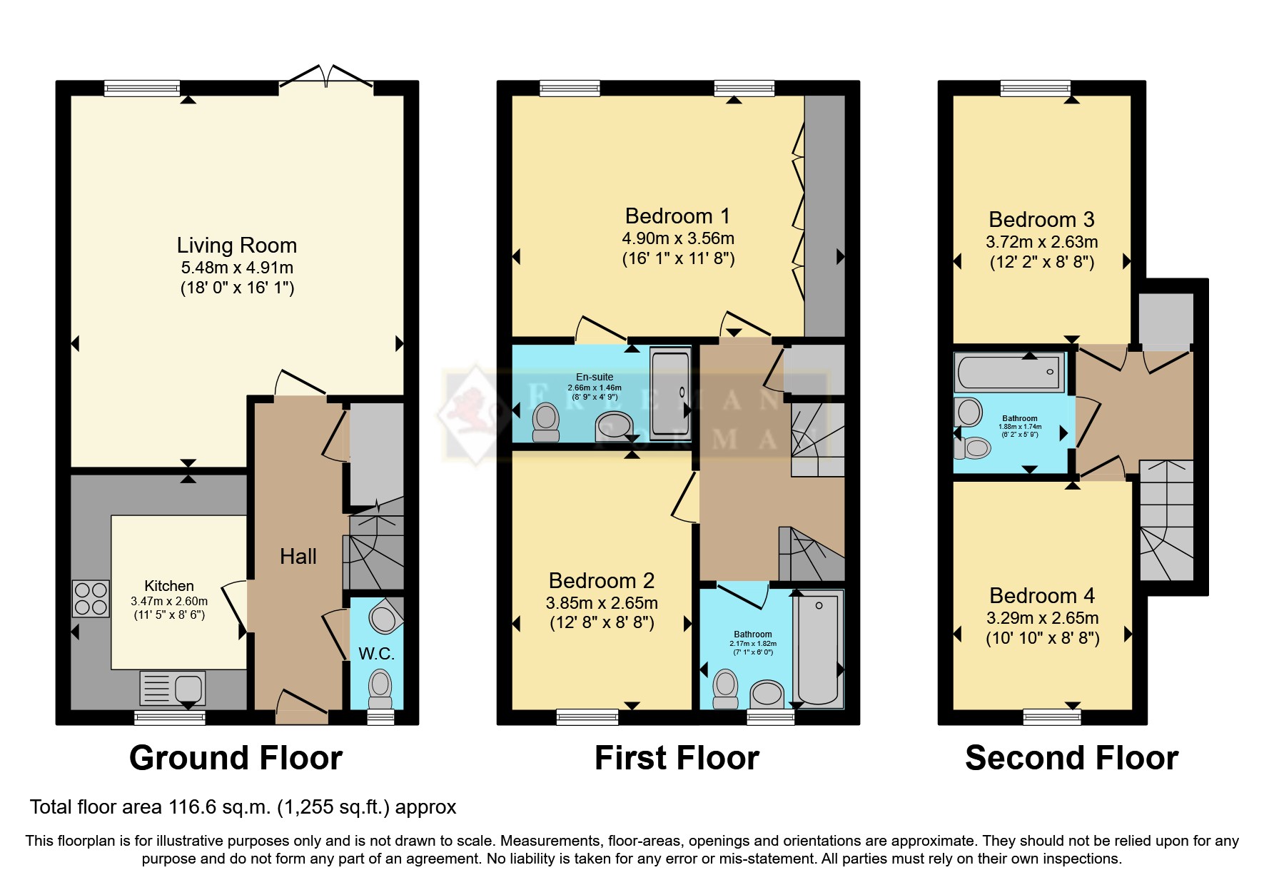 Baker Lane, Tonbridge TN11, 4 bedroom end terrace house for sale