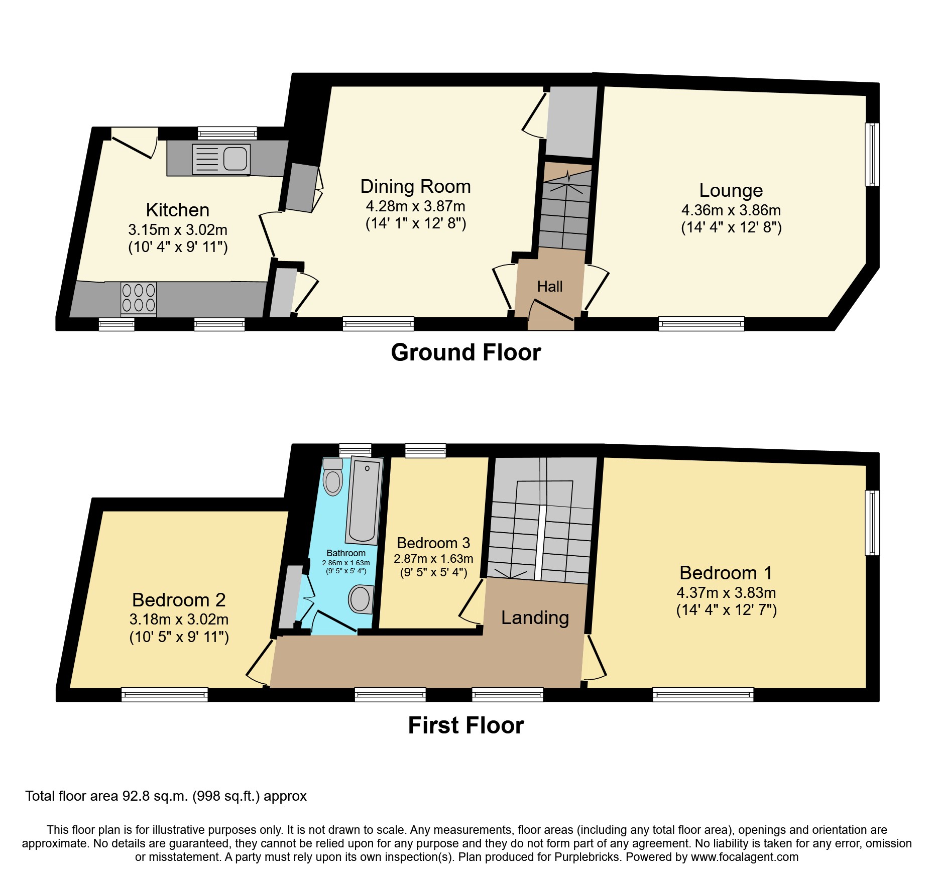 3, Pretoria Street, Castleford floorplan