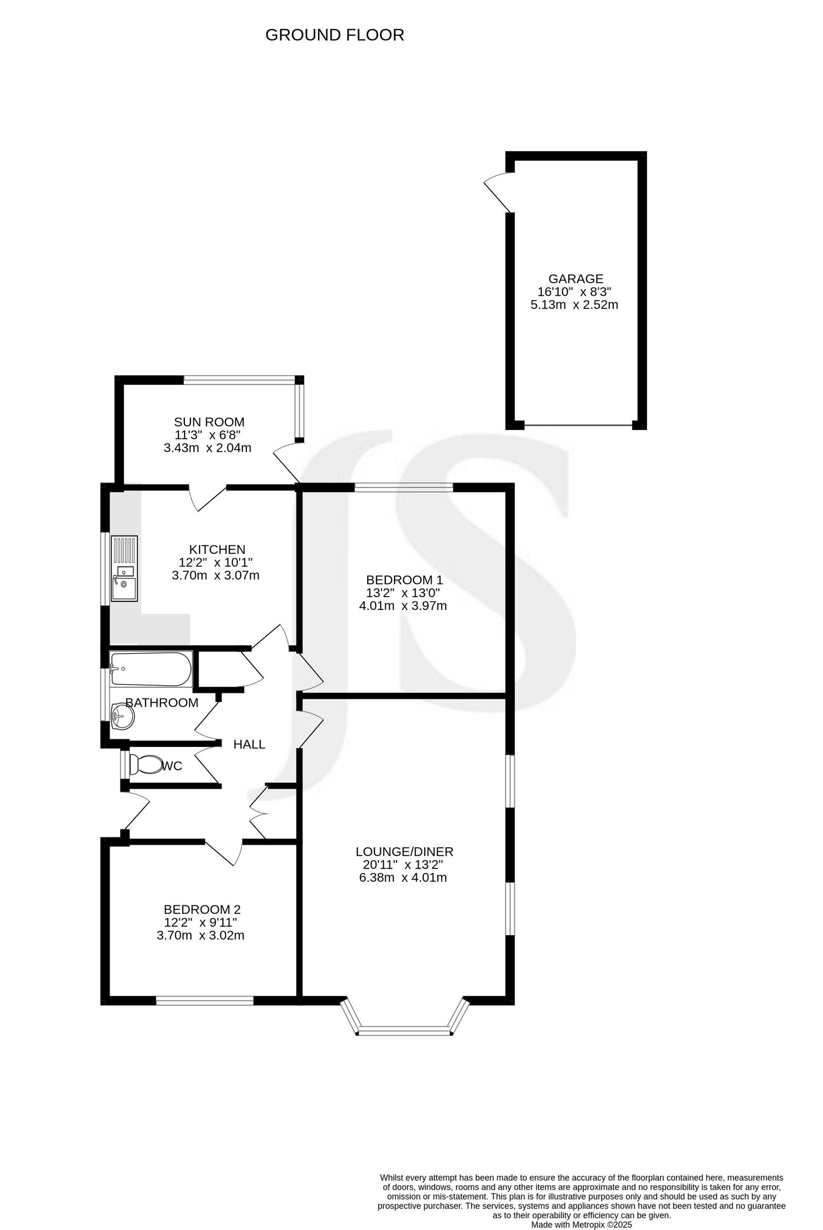 5, Greyfriars Close, Worthing floorplan