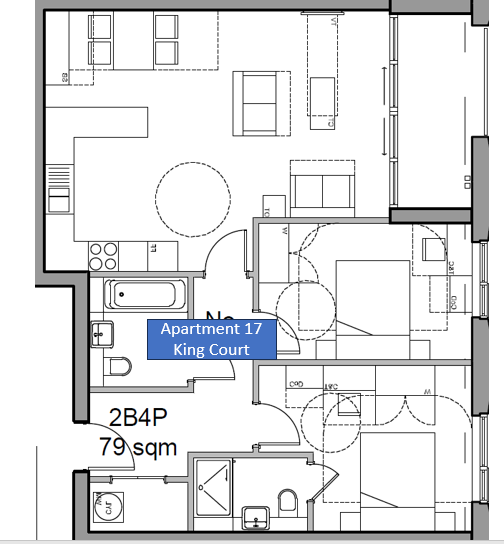 Flat 17, King Court, 4, Leaping Birds Rise, Surrey floorplan