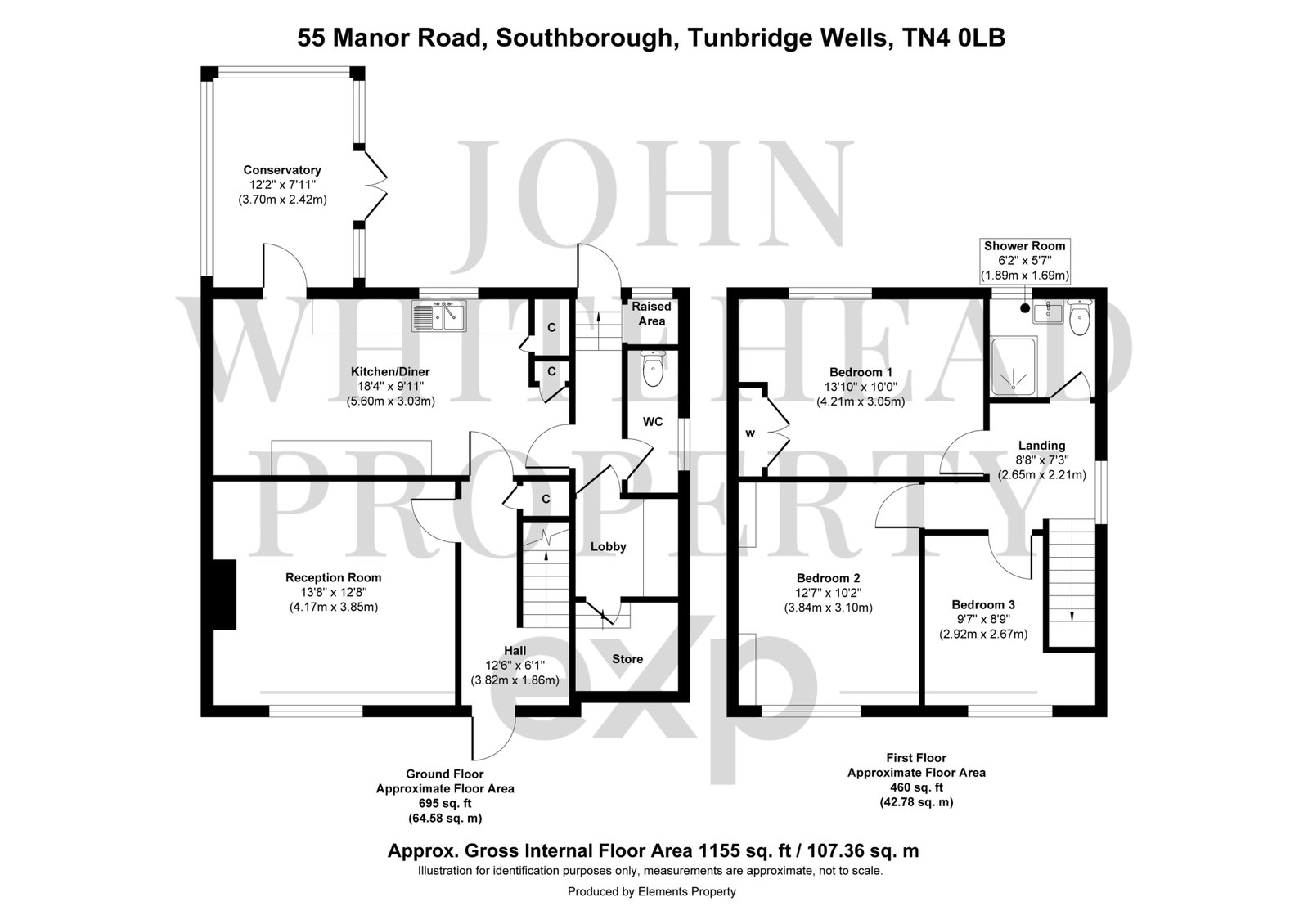 55, Manor Road, Tunbridge Wells floorplan