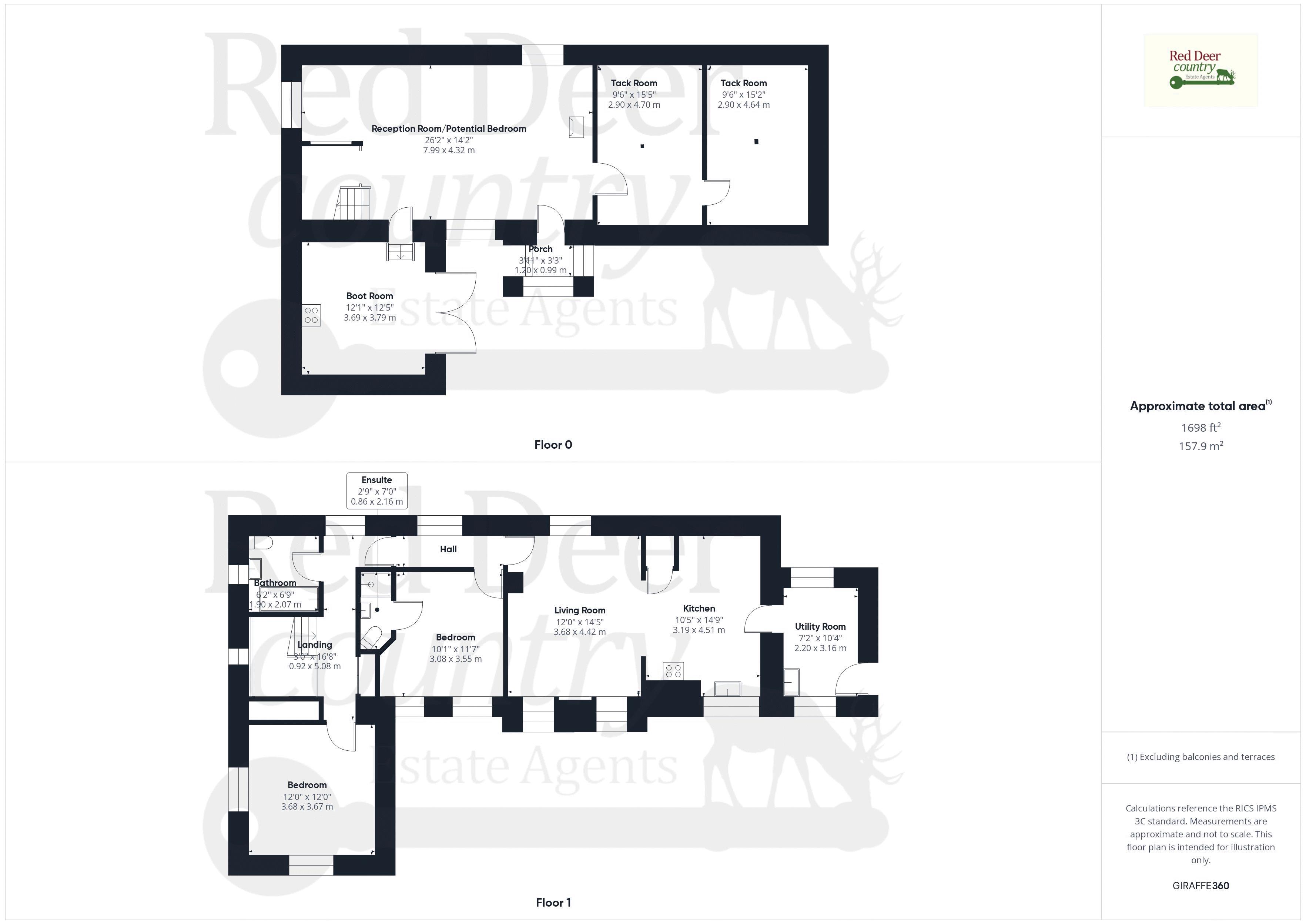 Pit Pony Cottage, Minehead floorplan