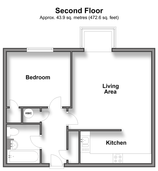 Flat 41 Starboard Court Brighton Marina Village, Brighton floorplan
